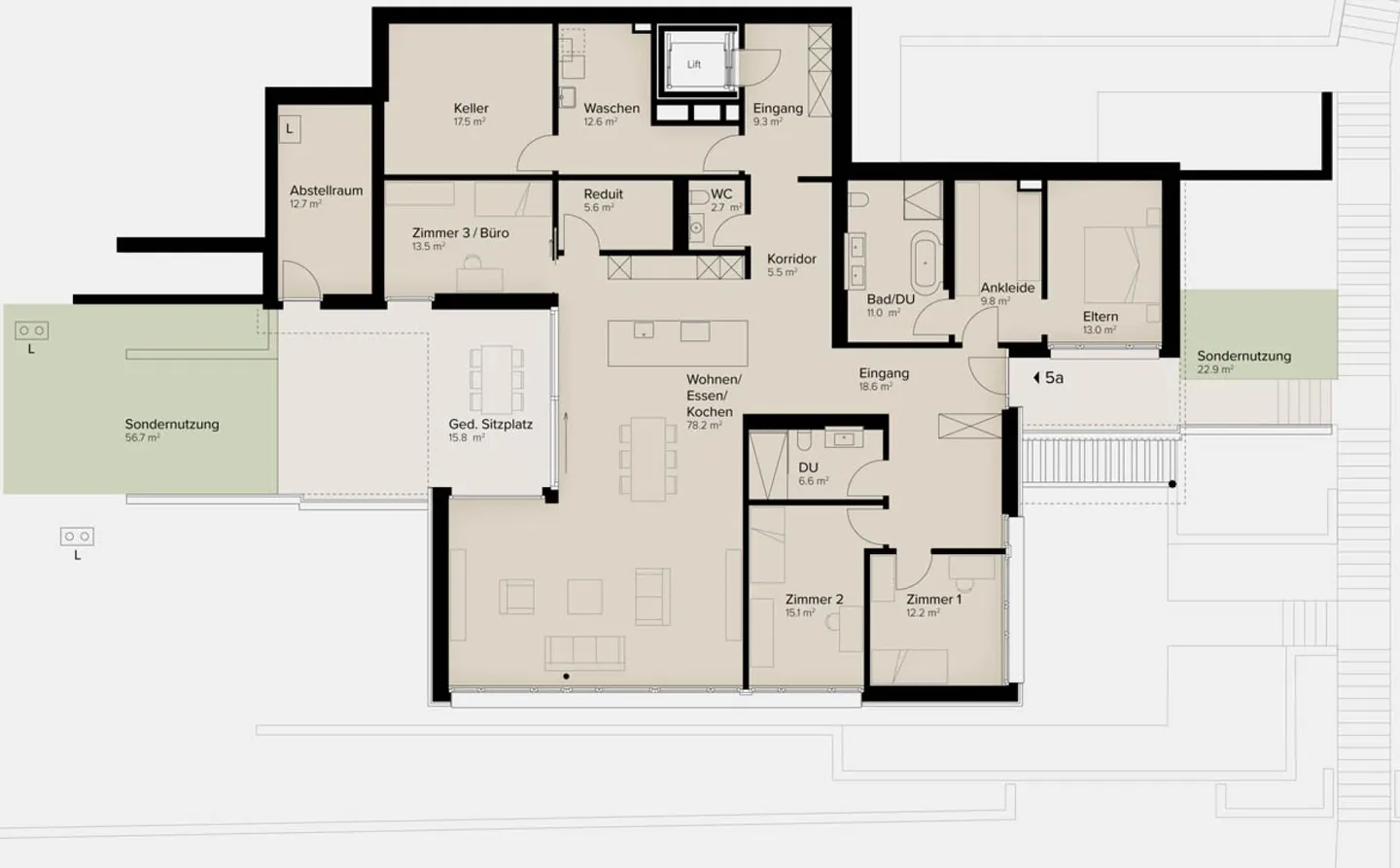 247 m² | Luxurious 5.5-Room Terrace House - In the Vines - Photo 13 of 14
