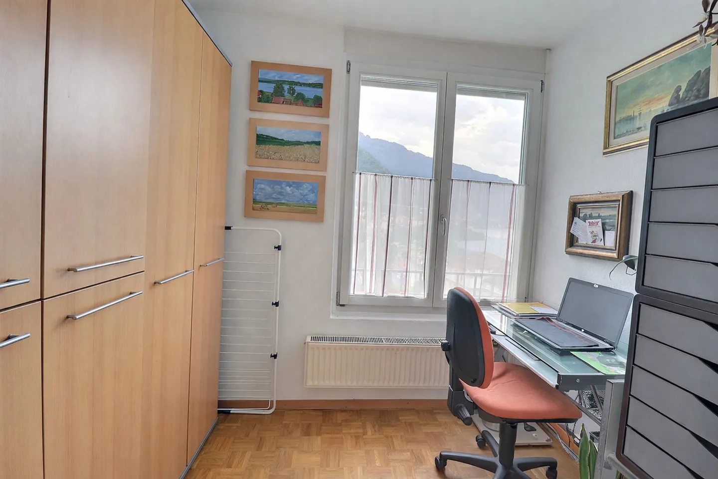 Wunderschöne Wohnung in besetztem Leibrentenvertrag ohne Miete Außergewöhnlicher Blick auf den See in Territet (VD) - Foto 6 von 14