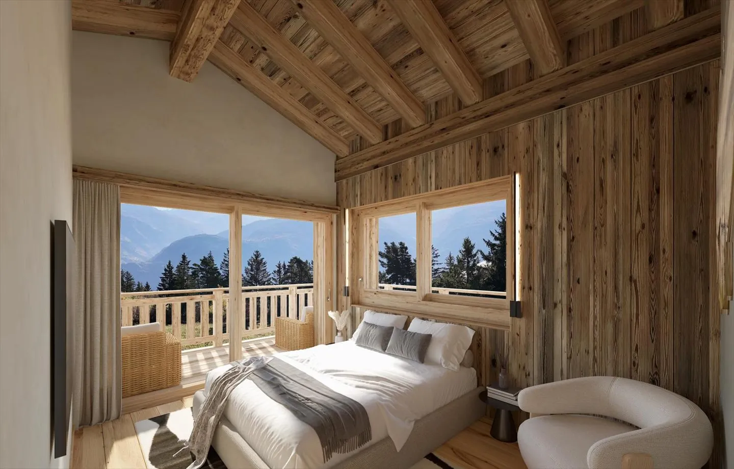 Chalet de luxe de 5,5 pièces à Crans-Montana en projet (avec permis de construire) - Photo 6 sur 10