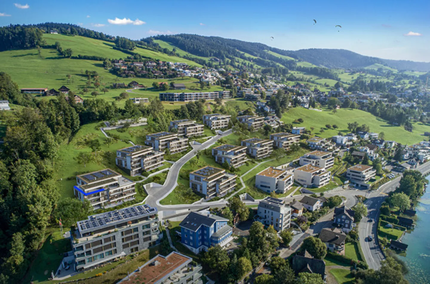 Appartamento attico esclusivo con vista sul lago a Oberägeri - 4,5 stanze e terrazza spaziosa - Foto 1 di 5