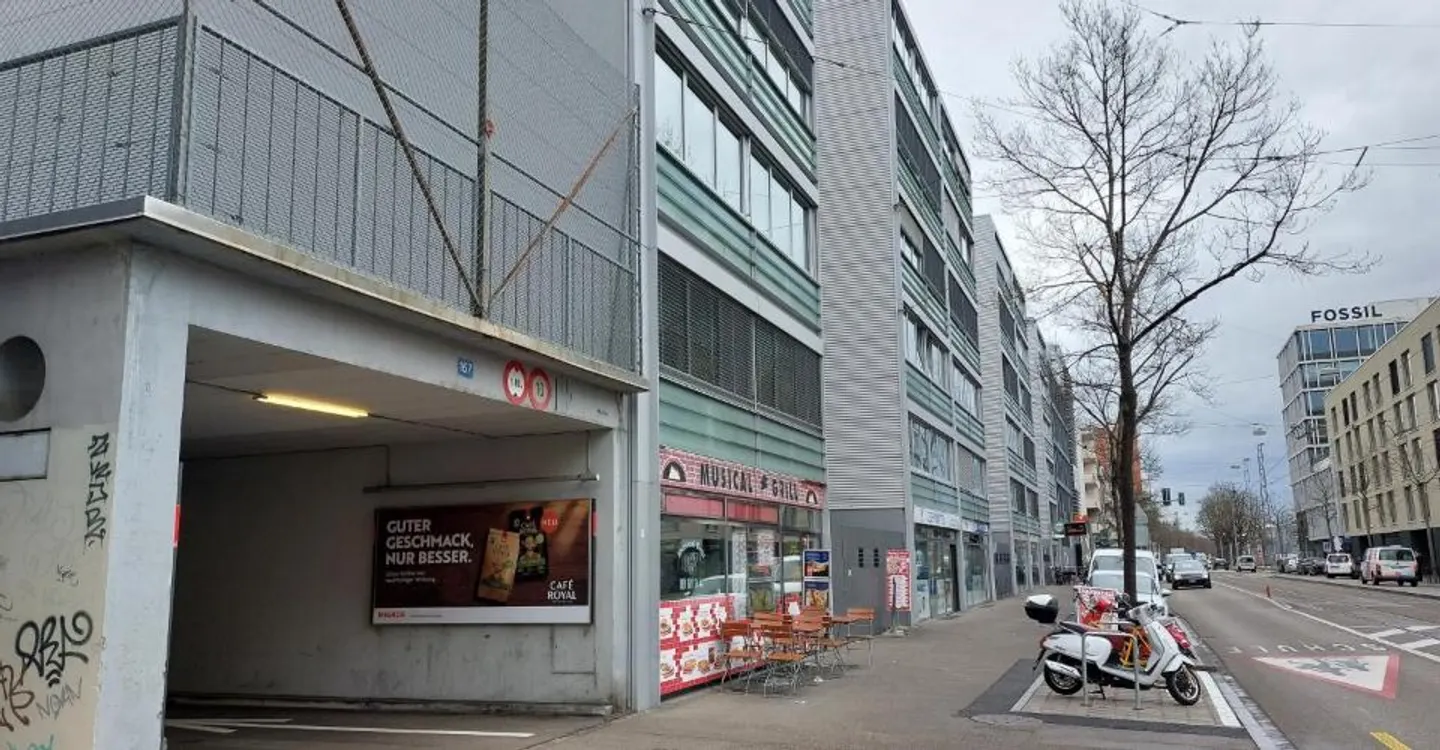 Motorcycle parking spaces for rent at Riehenring - Photo 1 of 1