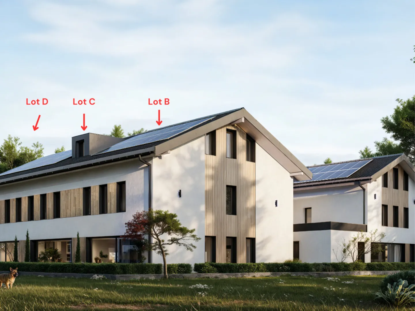 Villa contiguë 5.5 pièces à Lussy FR - Photo 1 sur 7