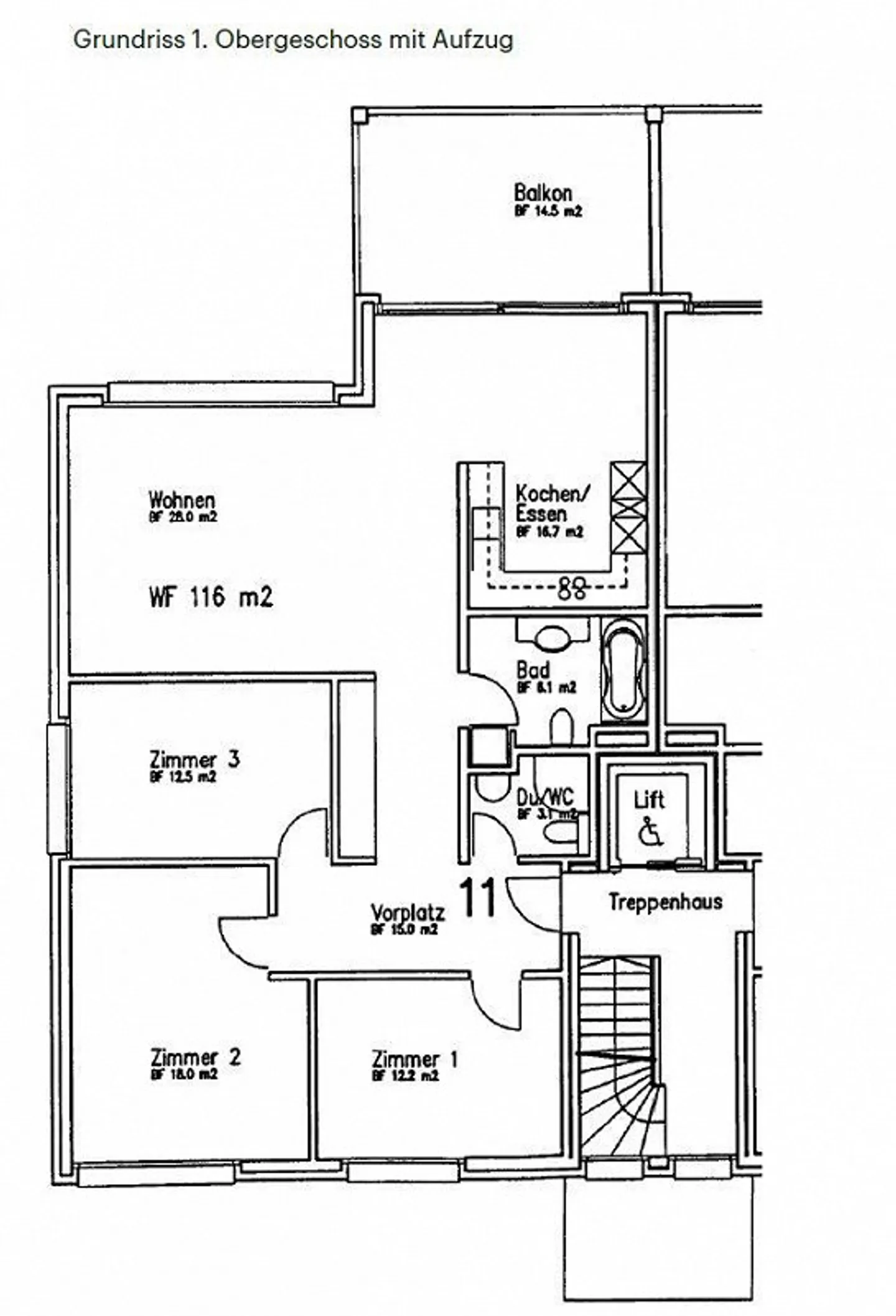 Spacious, light-flooded 4.5-room apartment in a central location - Photo 11 of 11