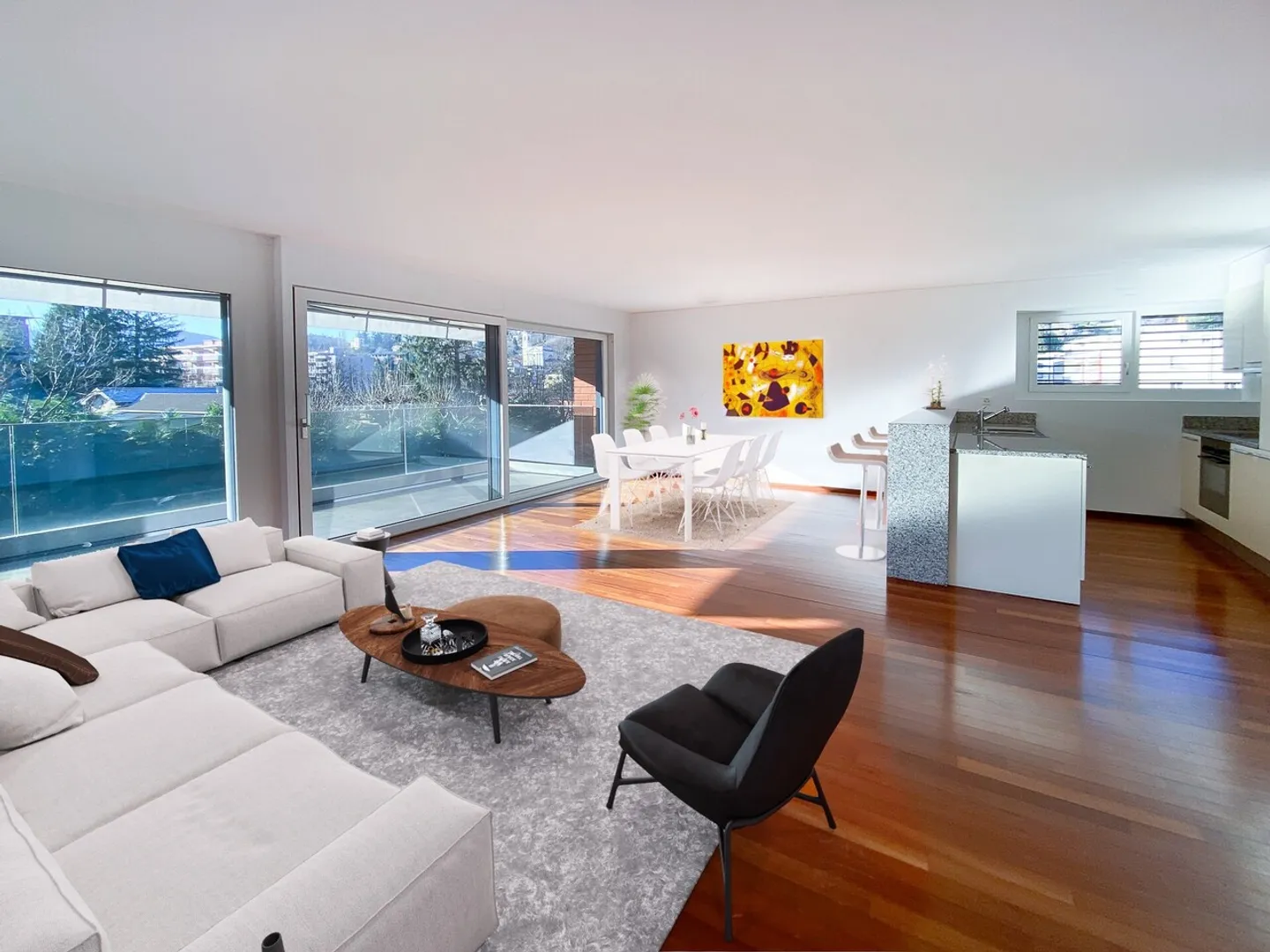 Ampio appartamento di 3,5 locali con terrazza ad Agno - Foto 1 di 9