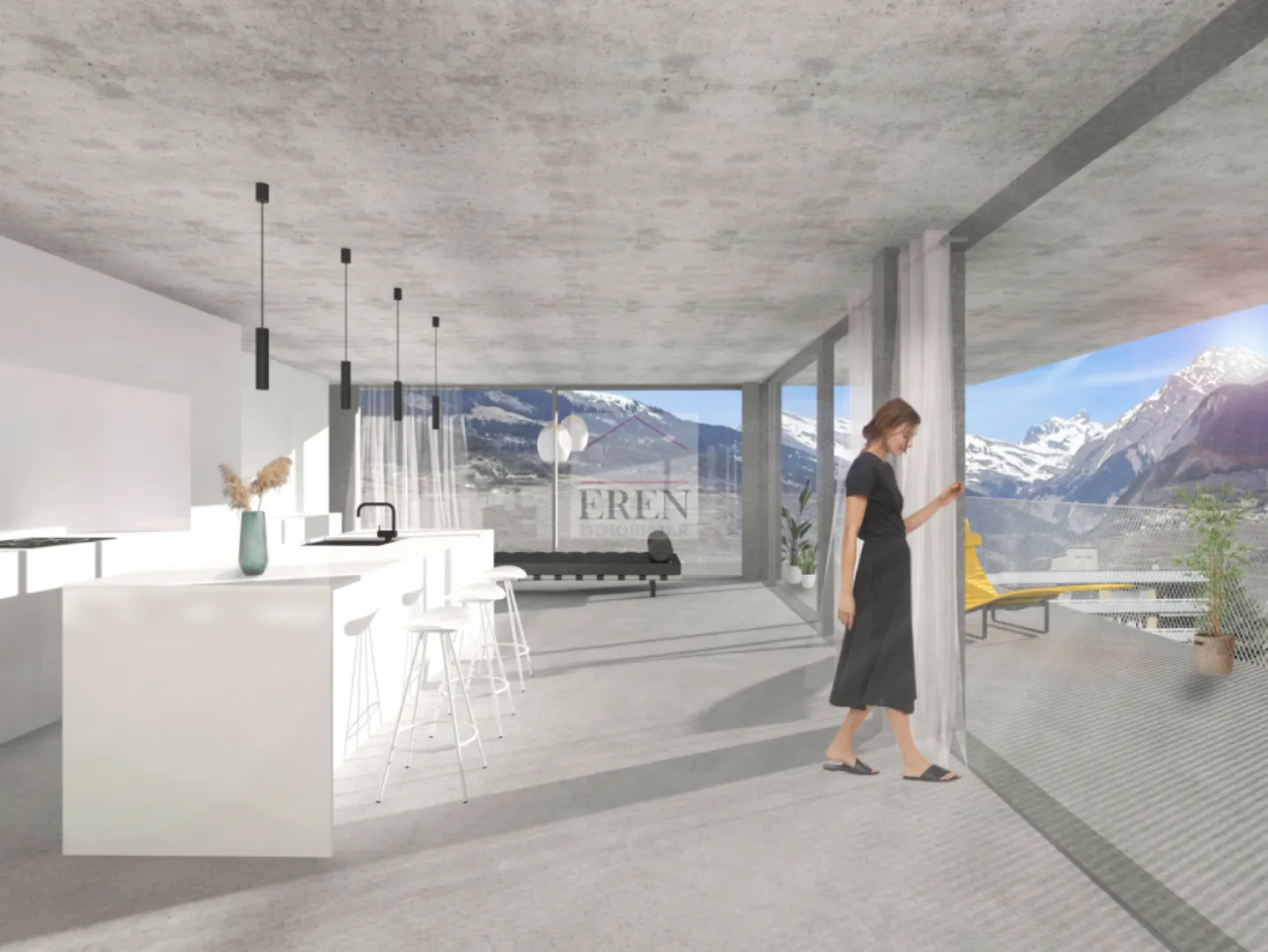 Attico luminoso di 4 stanze con balcone-terrazza angolare di 45m2 e finiture di qualità - Foto 5 di 8