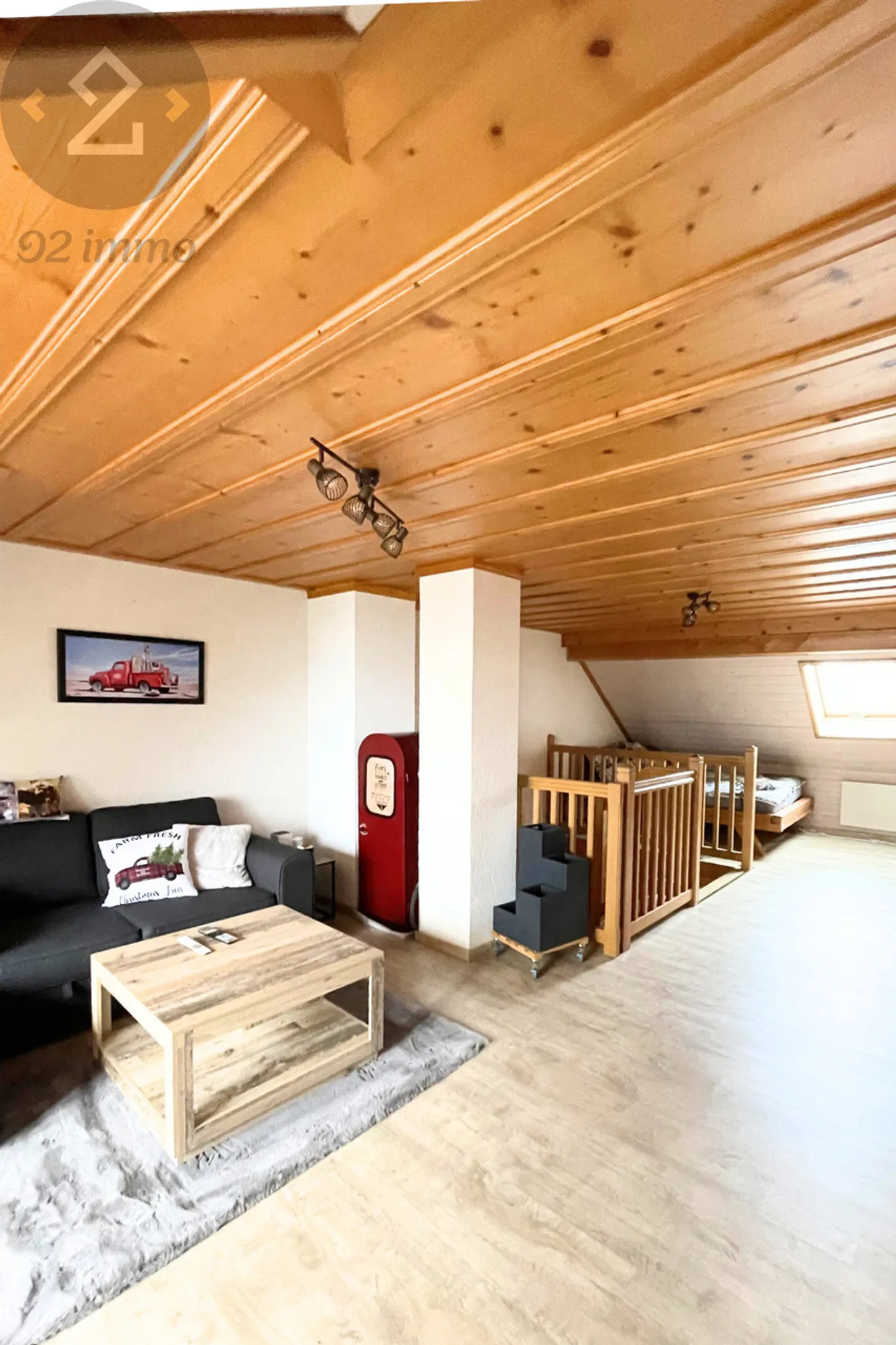 2.5 pces en Duplex dans ancienne ferme - Photo 3 sur 6