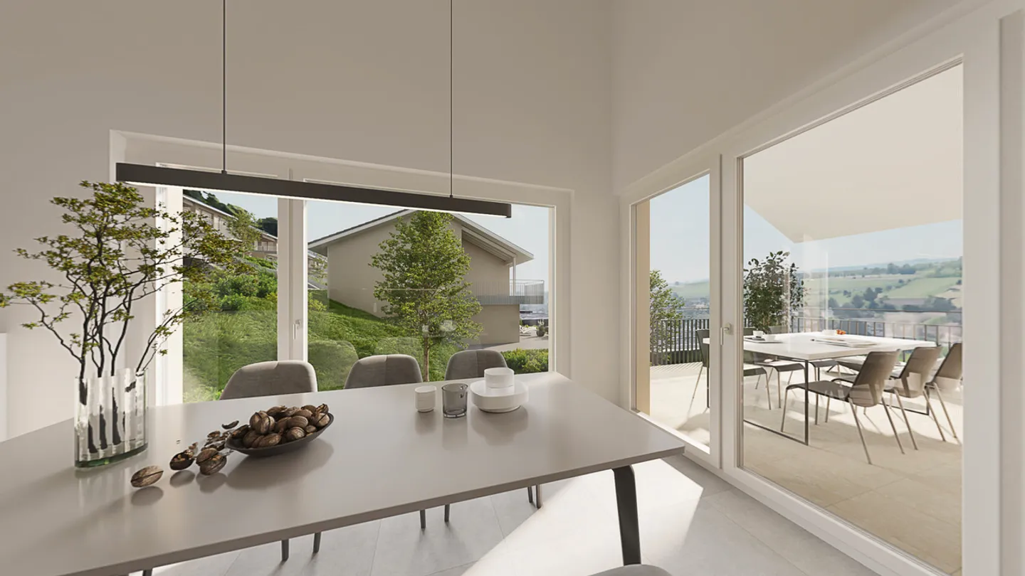 Beautiful 4.5-room semi-detached house in Huttwil - Photo 4 of 12