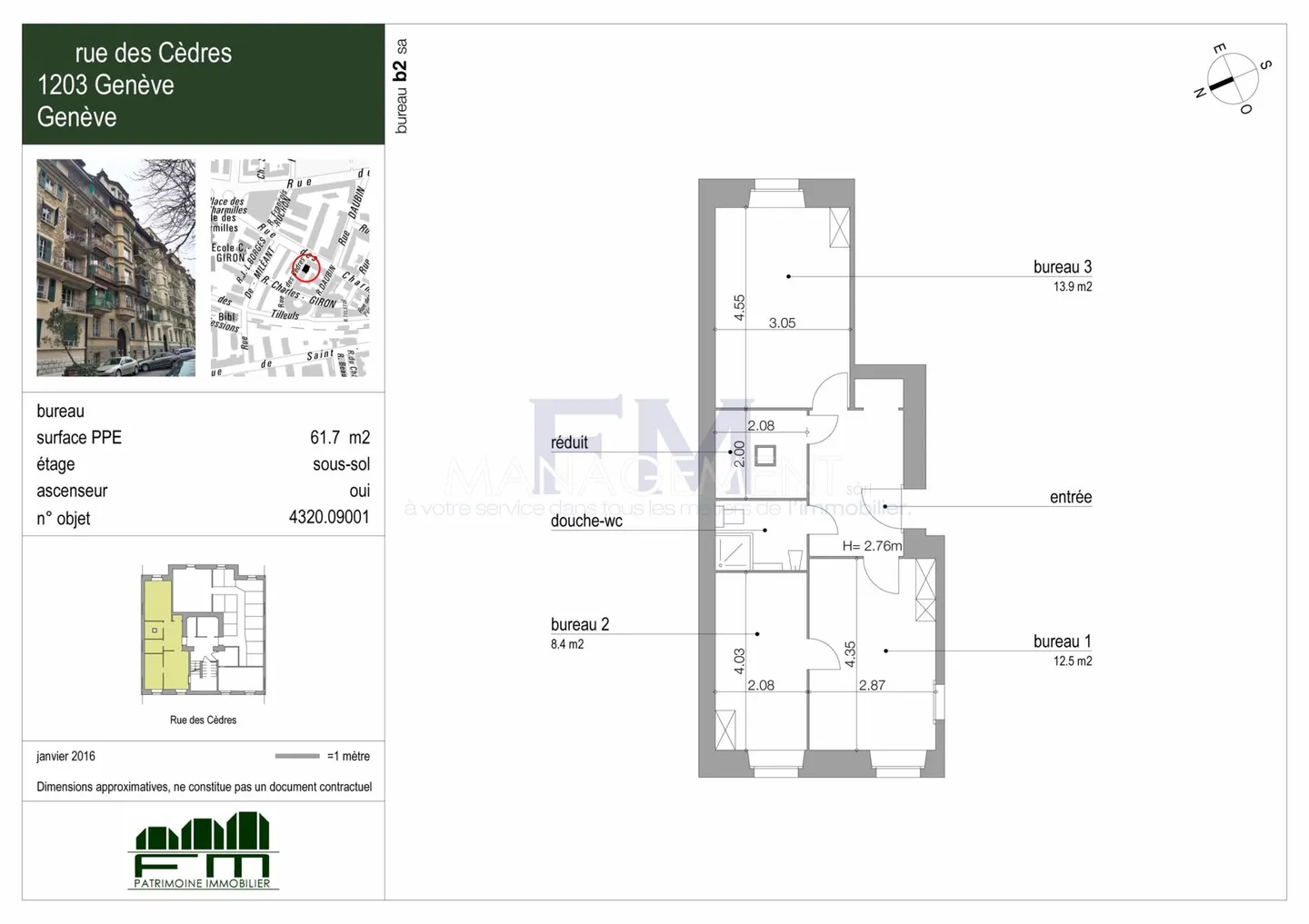 Via dei Cedri - Ufficio di circa 62 m² al 1° seminterrato - Foto 9 di 9