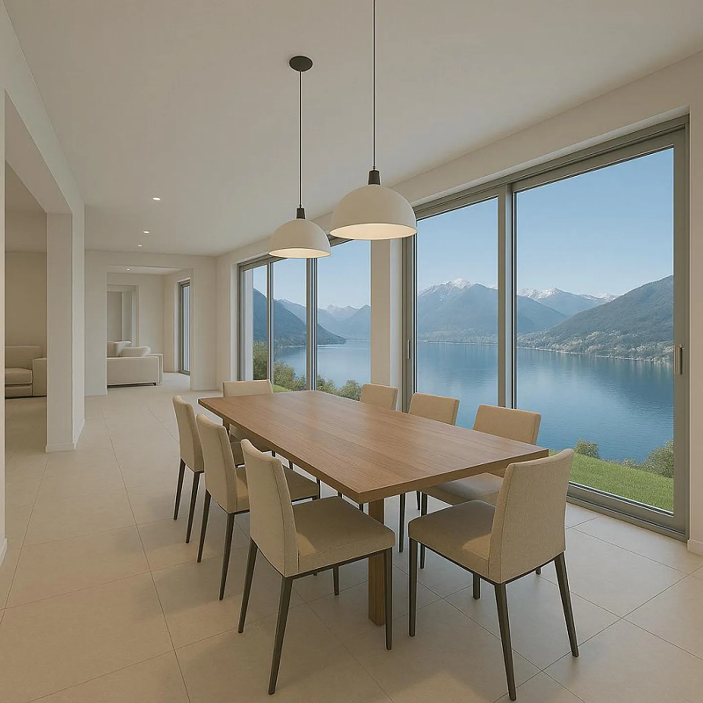 STUNNING AND EXCLUSIVE VILLA WITH LAKE VIEW 6.5 ROOMS IN PUGERNA - Photo 2 of 13