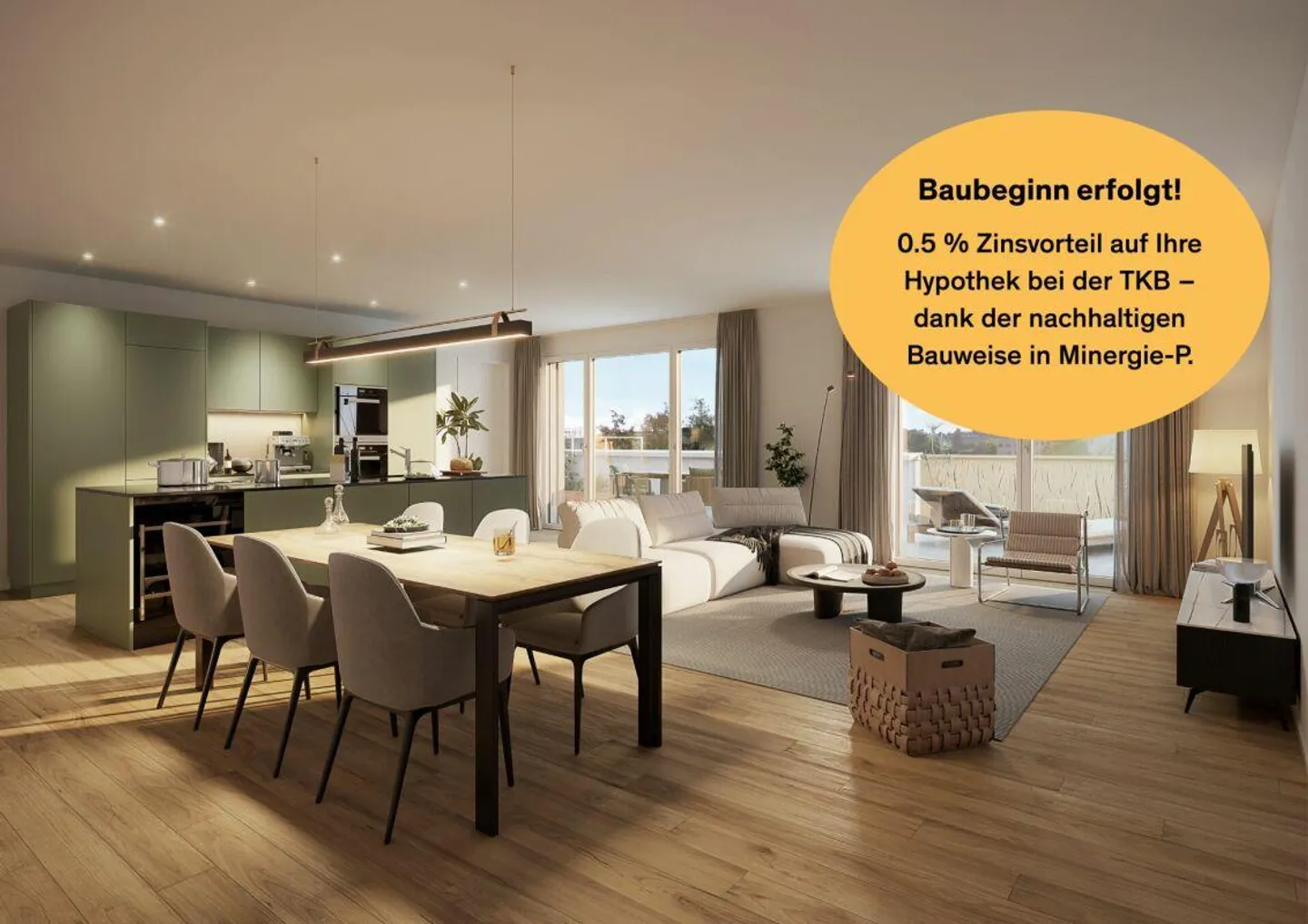 New construction project "Fliedergarten" - modern living with style and sustainability - high-quality upper floor apartment - Photo 1 of 12
