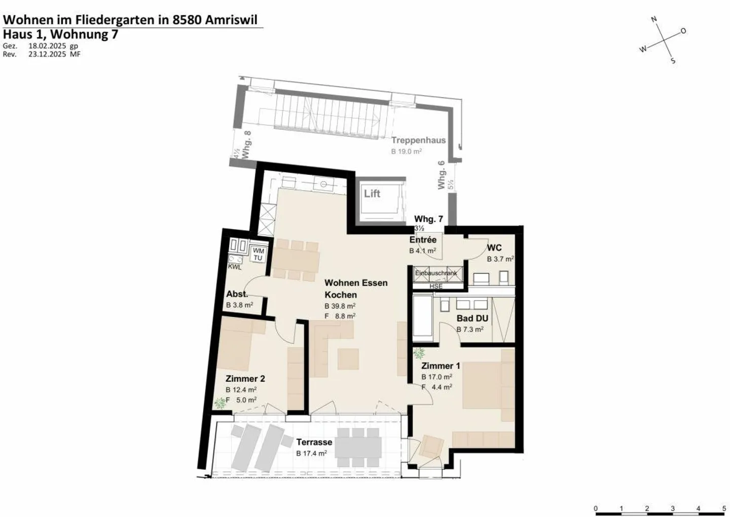 New construction project "Fliedergarten" - modern living with style and sustainability - high-quality upper floor apartment - Photo 5 of 12