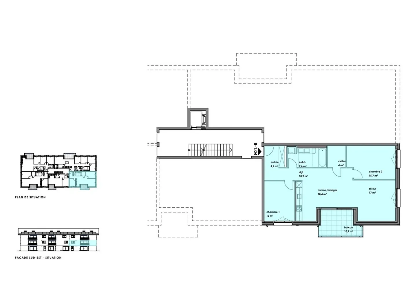 Magnificent 3.5-room new apartment in a green environment - Photo 4 of 4