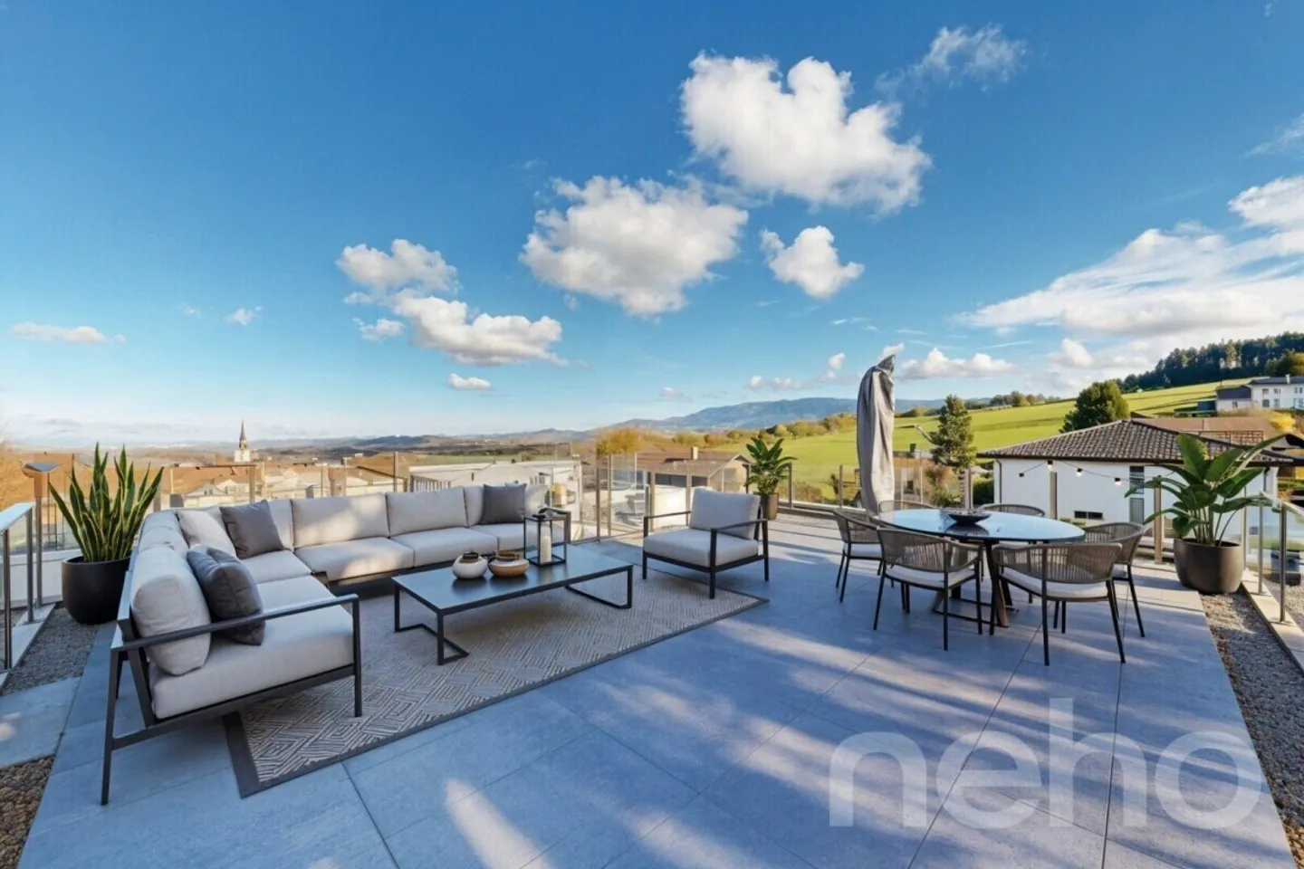 Elegante 4,5 Zimmer von 100 m², Licht und atemberaubende Aussicht - Foto 2 von 12