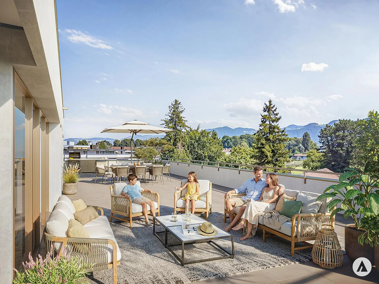 Modernes Attikawohnung in Gwatt - Foto 1 von 13