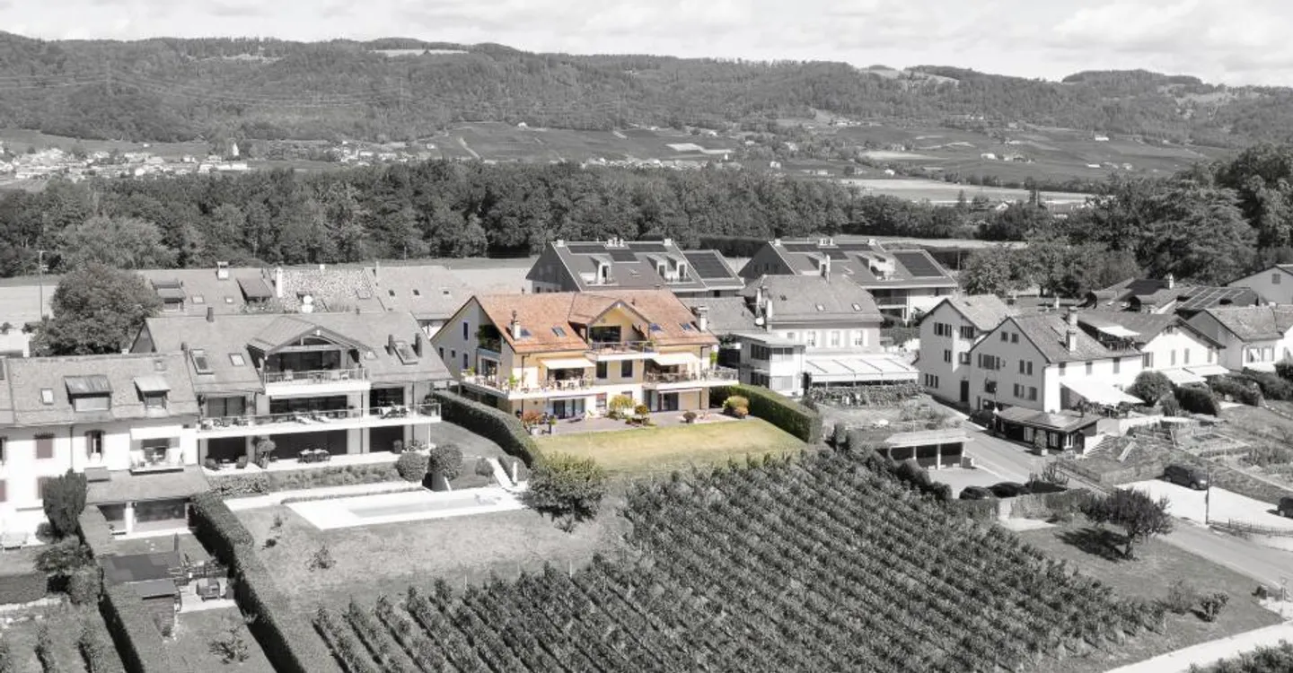 Bursinel - 3.5-room apartment with panoramic view of the lake and the Alps - Photo 10 of 10