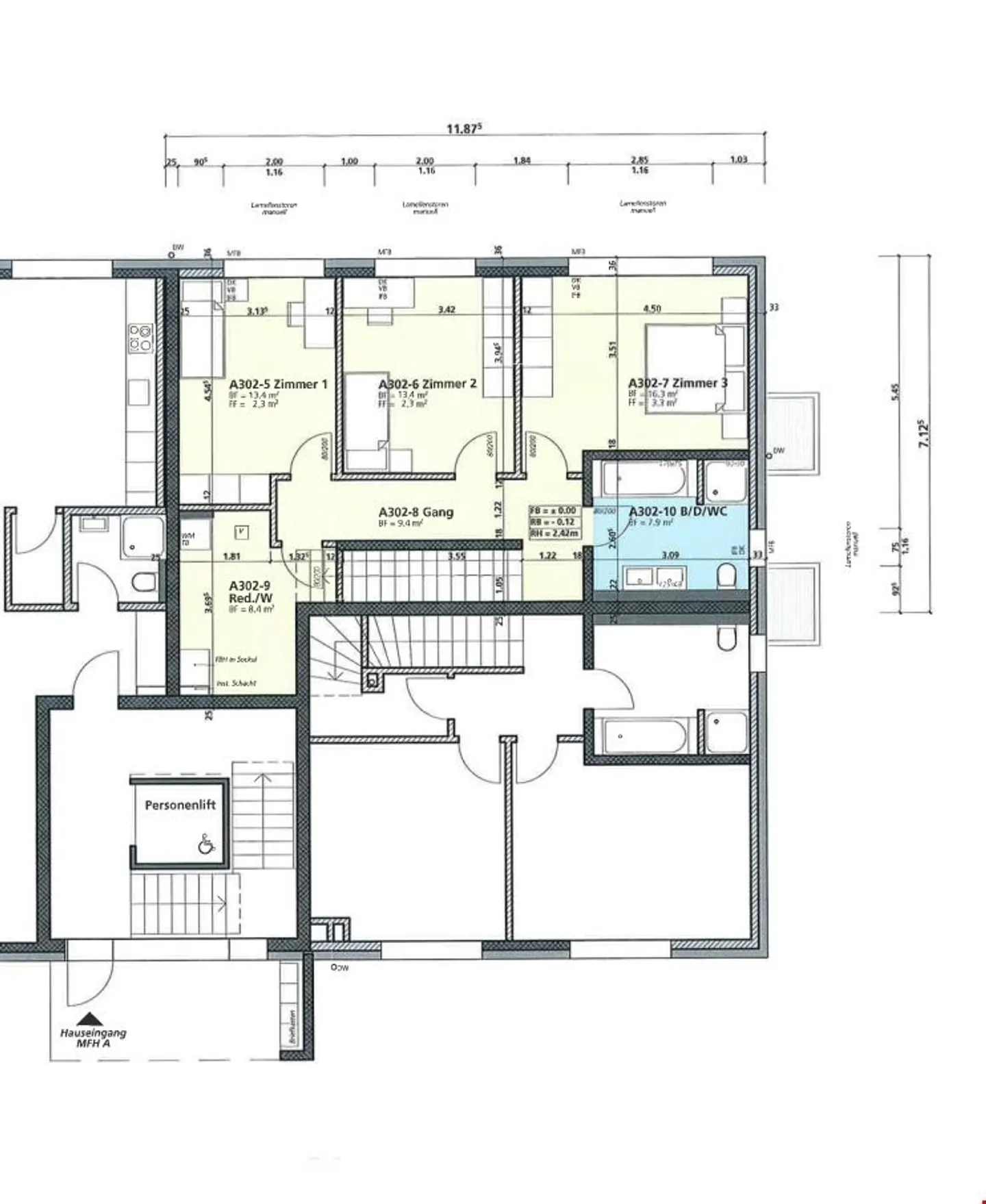 Moderno appartamento duplex di 4,5 stanze in affitto a Bösingen - Foto 12 di 13