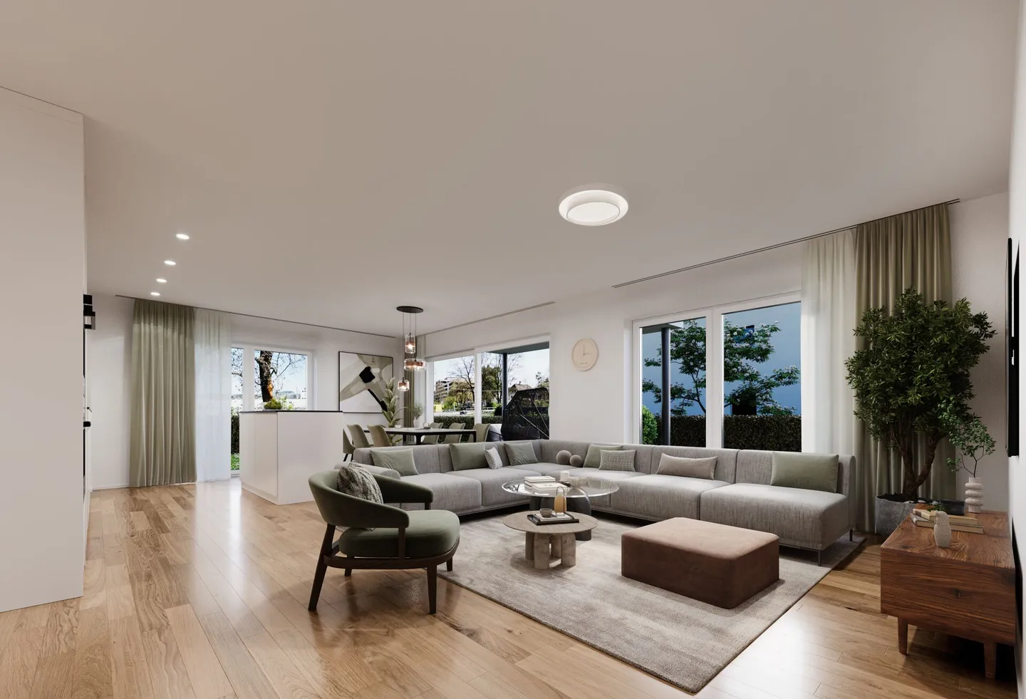 Vivere spazioso con stile - moderno appartamento giardino 4.5 stanze a Münsingen - Foto 3 di 8