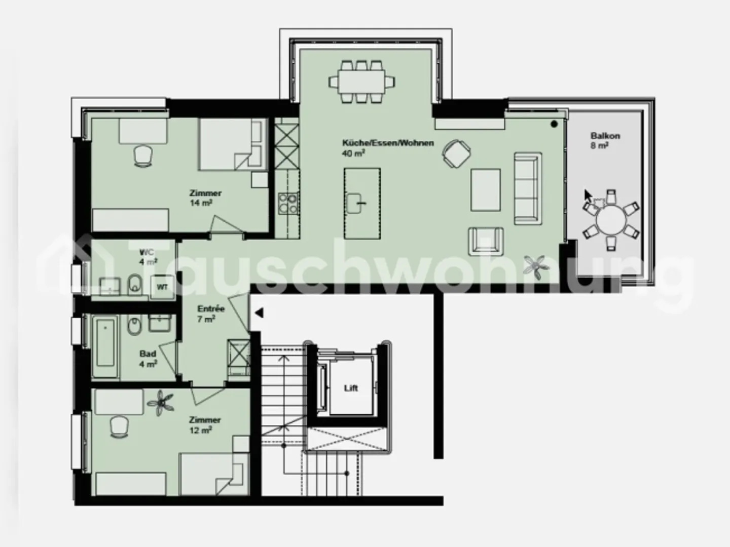 Appartement 3.5 pièces à Zurich - Photo 1 sur 1