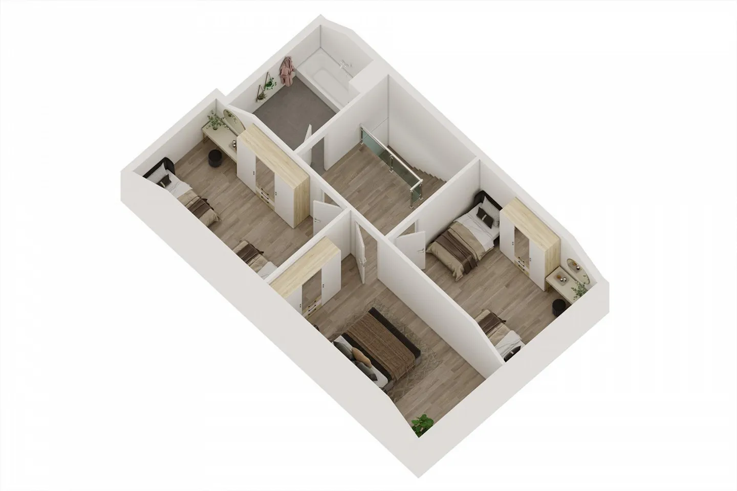 „Wunderschöne 4-Zimmer-Duplexwohnung in ruhiger Lage mit Terrasse - Sonderangebot für die Miete!“ - Foto 7 von 7