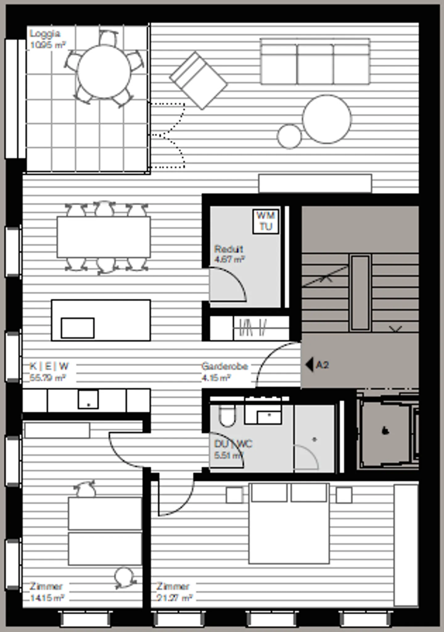 Grosszügige Wohnung in zentralem Glarus - Foto 5 von 5