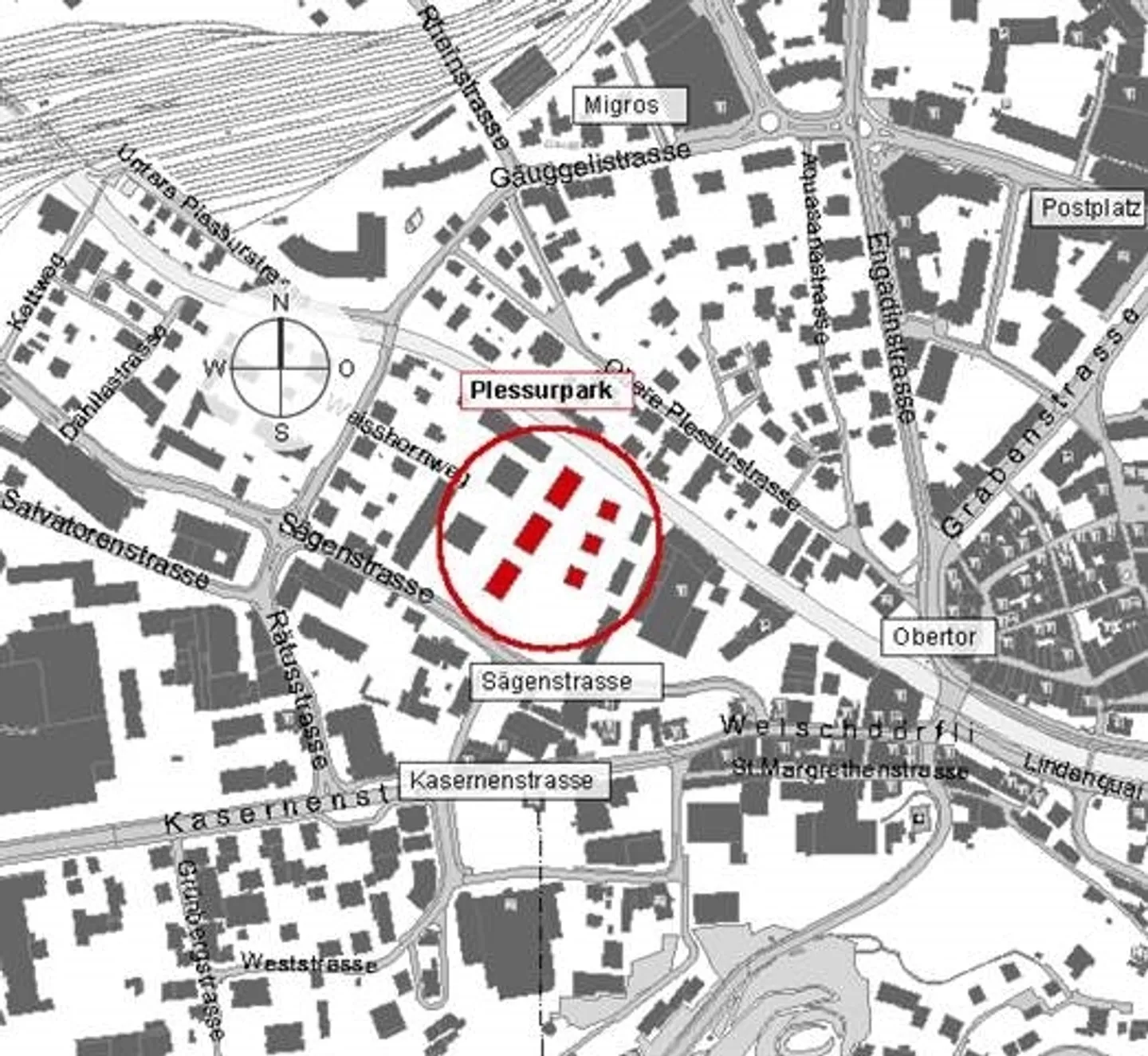 Moderno appartamento 3 1/2 locali in affitto nel Plessurpark - Foto 8 di 9