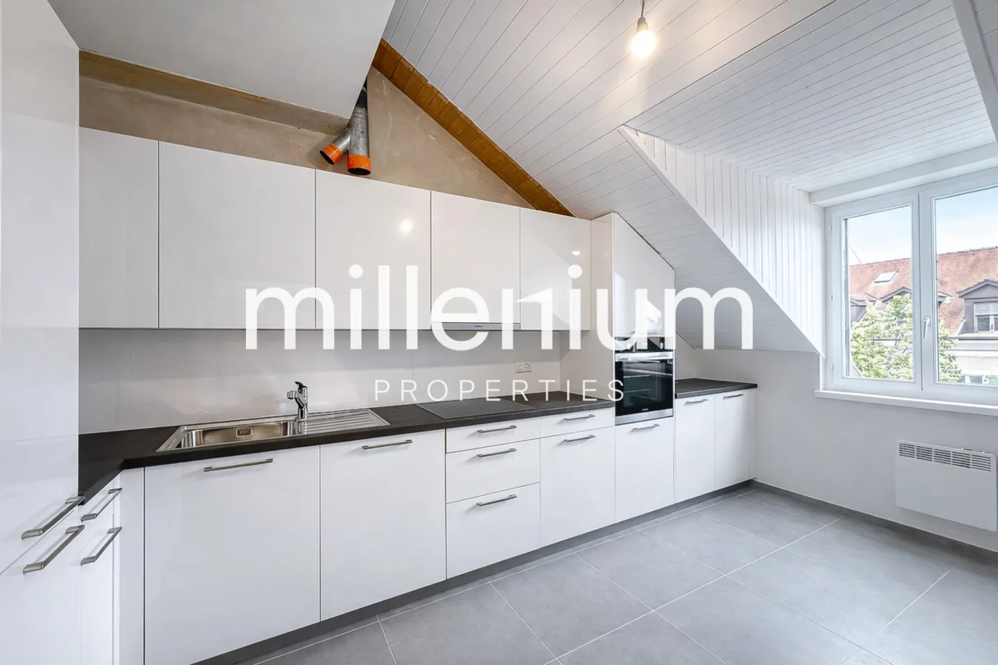 Außergewöhnliches renoviertes Duplex-Penthouse mit 6 Zimmern im Herzen von Carouge - Foto 2 von 11