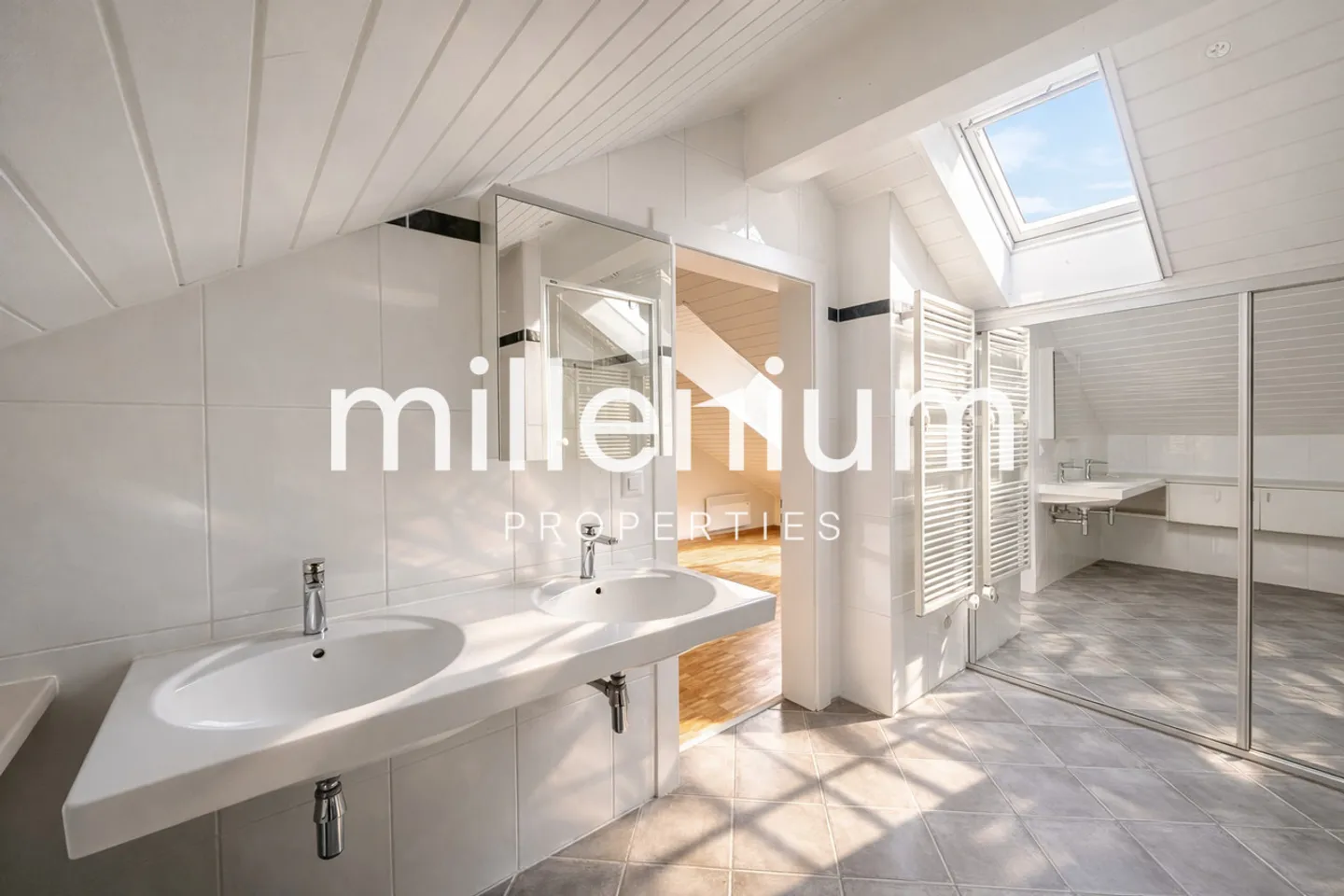 Außergewöhnliches renoviertes Duplex-Penthouse mit 6 Zimmern im Herzen von Carouge - Foto 7 von 11