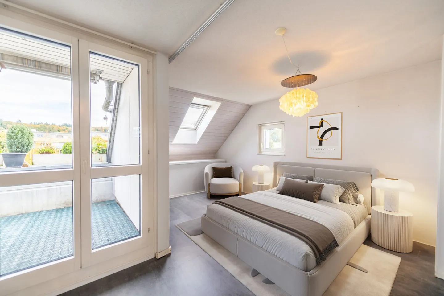 Centrale e tranquilla: Luminoso appartamento duplex di 3,5 locali con giardino d'inverno e balcone - Foto 4 di 21