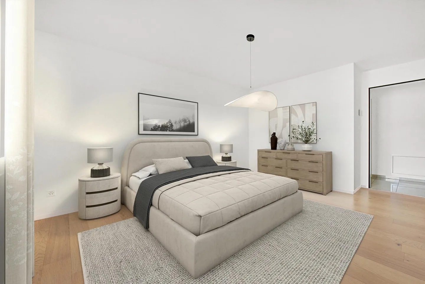 Appartamento elegante di 3,5 locali con balcone sud-ovest di 15 m² e giardino privato - Foto 10 di 16