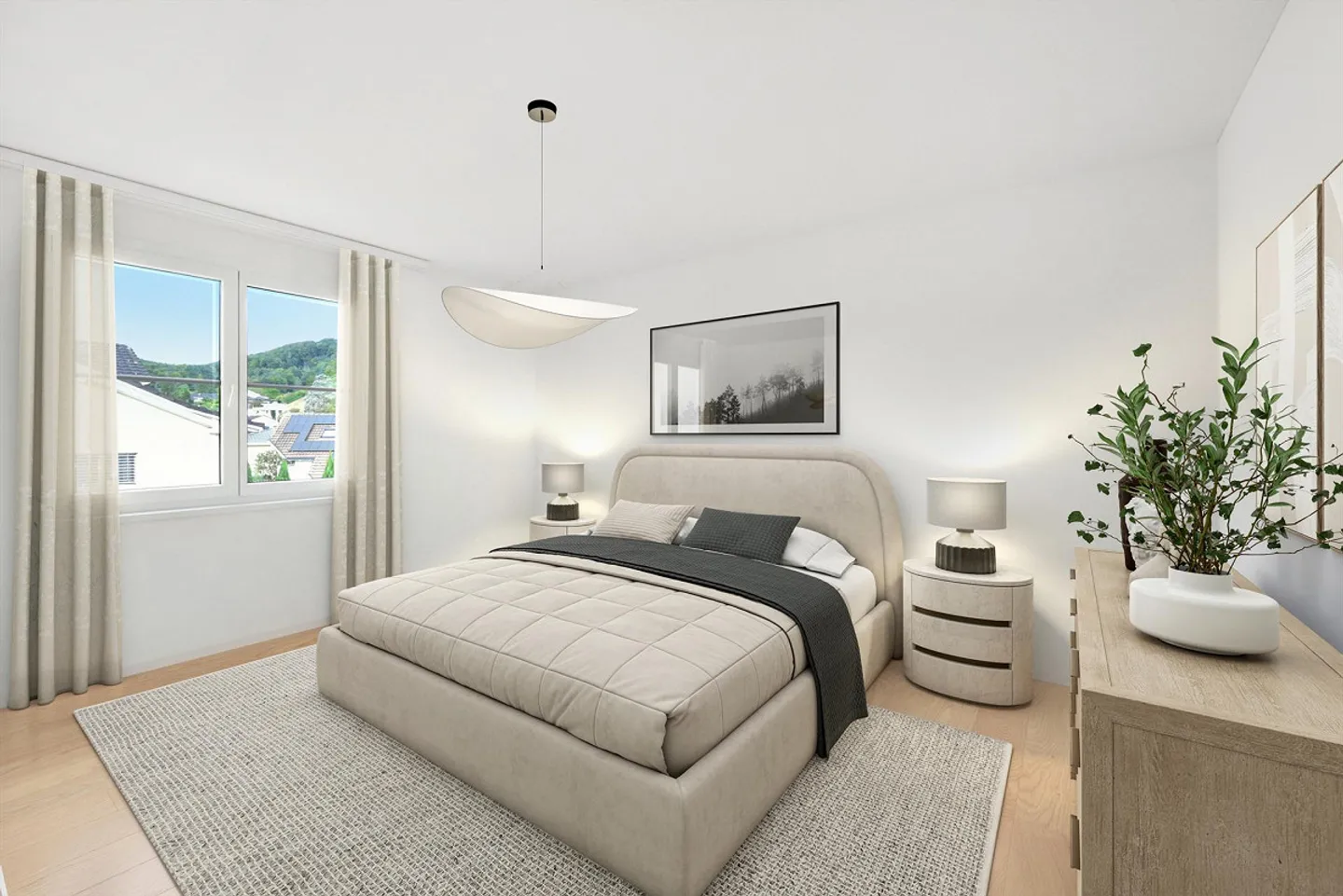 Appartamento elegante di 3,5 locali con balcone sud-ovest di 15 m² e giardino privato - Foto 12 di 16