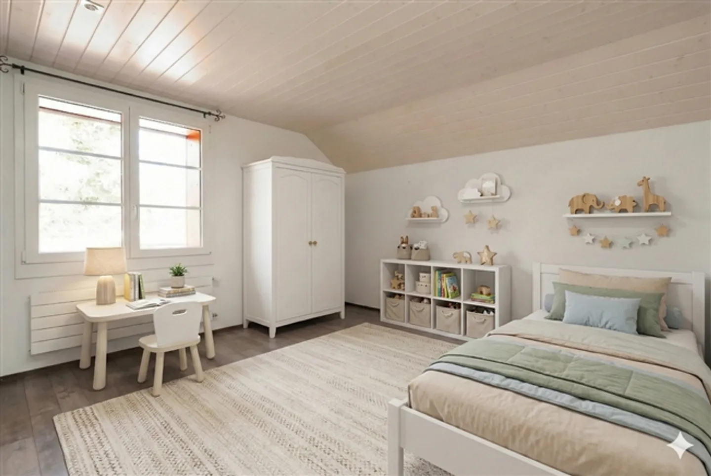 Appartement sous les combles de 4,5 pièces au standard de propriété avec vue dégagée - Photo 9 sur 13