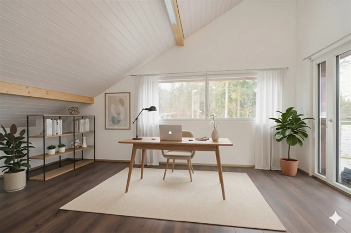 Appartement sous les combles de 4,5 pièces au standard de propriété avec vue dégagée - Photo 10 sur 13