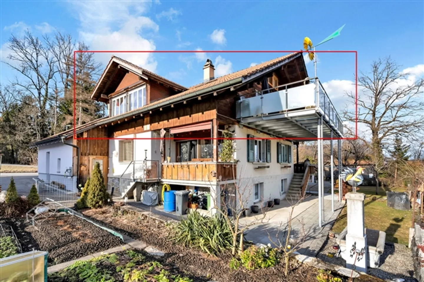 Appartement sous les combles de 4,5 pièces au standard de propriété avec vue dégagée - Photo 12 sur 13