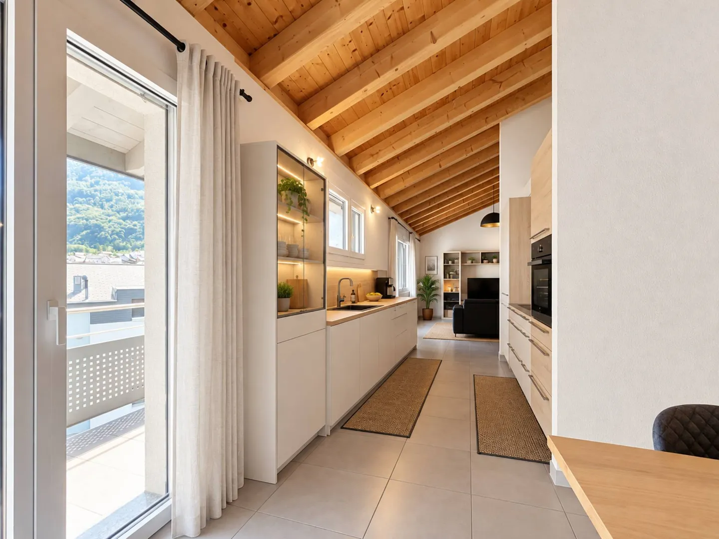 4,5-ZIMMER-ATELIER MIT BLICK AUF DIE BERGE - Foto 4 von 11
