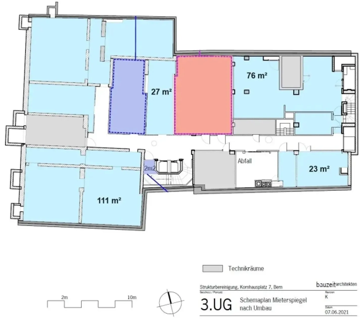 Salles de stockage entre 23-111 m² au 3ème sous-sol - Photo 6 sur 7