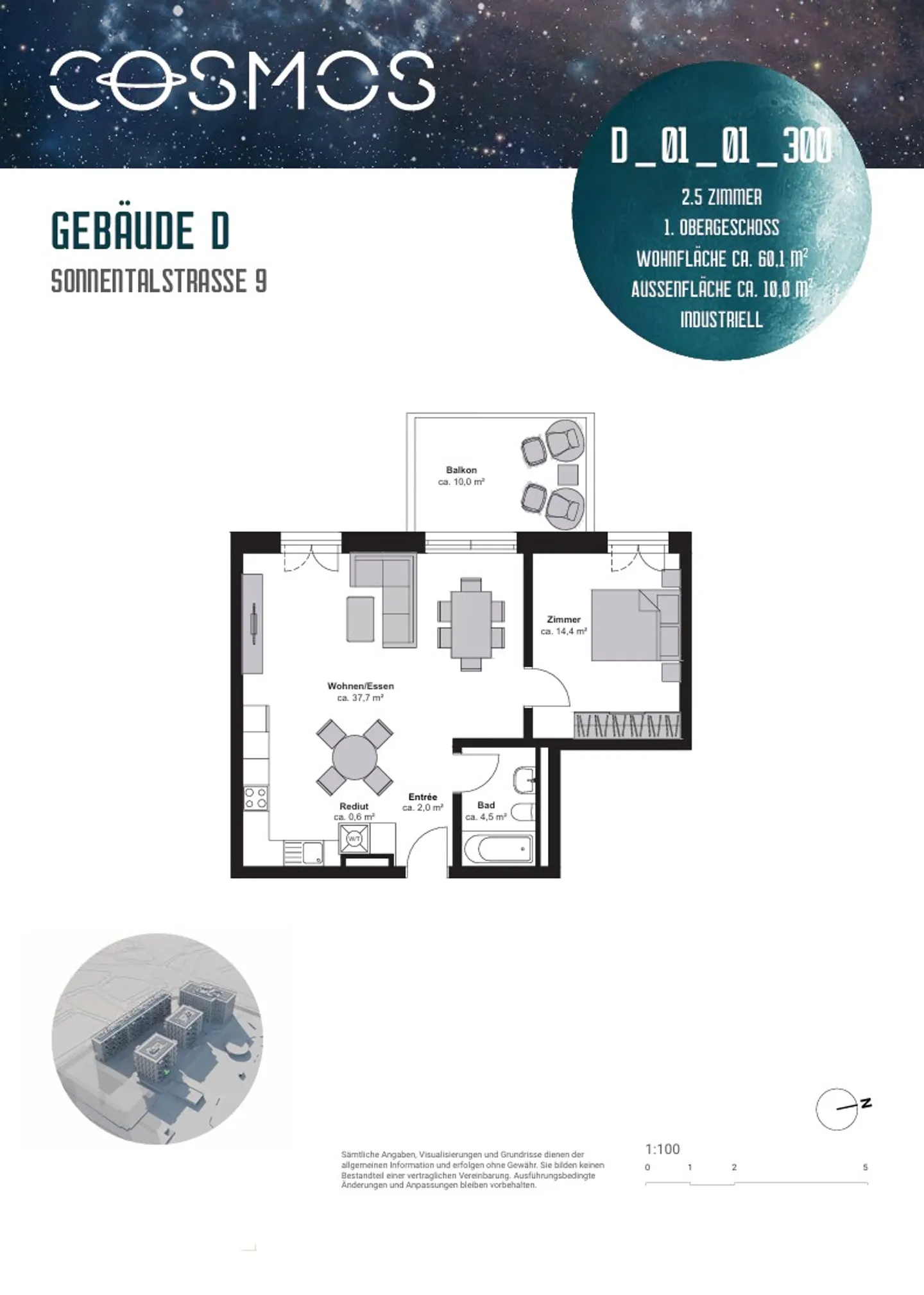 Charmant appartement 2.5 pièces - Photo 6 sur 6