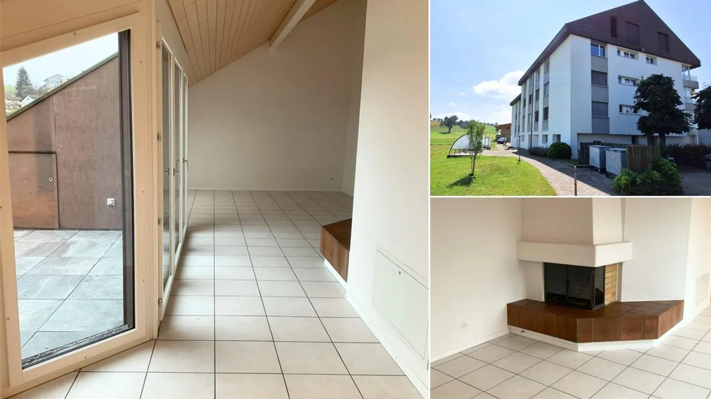 Charmante Dachwohnung mit Cheminée - Foto 2 von 17