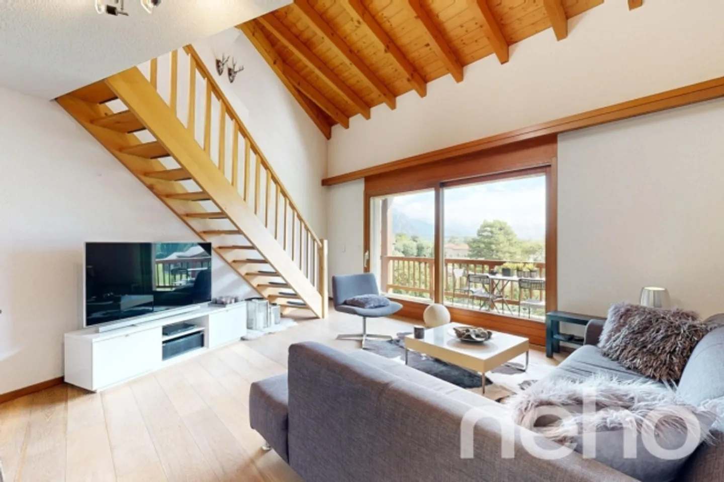 «Duplex exclusif aux Bains de Saillon - Accès privatif et vue montagnes» - Photo 1 sur 13