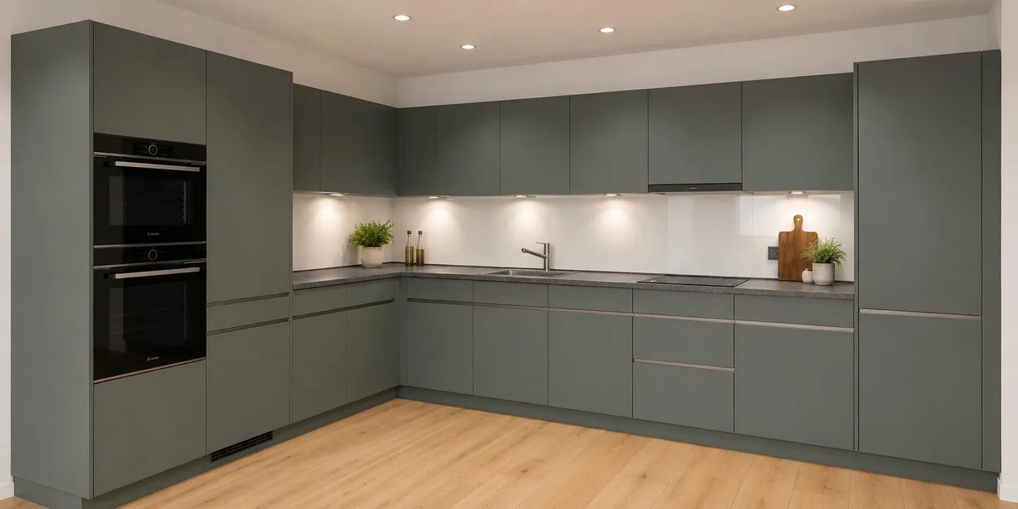 Luxuswohnung mit grüner Küche - Foto 1 von 4