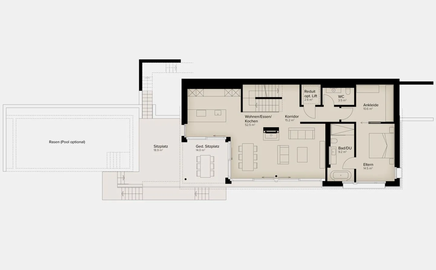 323 m² | Luxurious 6.5-Room Single-Family House with Pool - Photo 13 of 14
