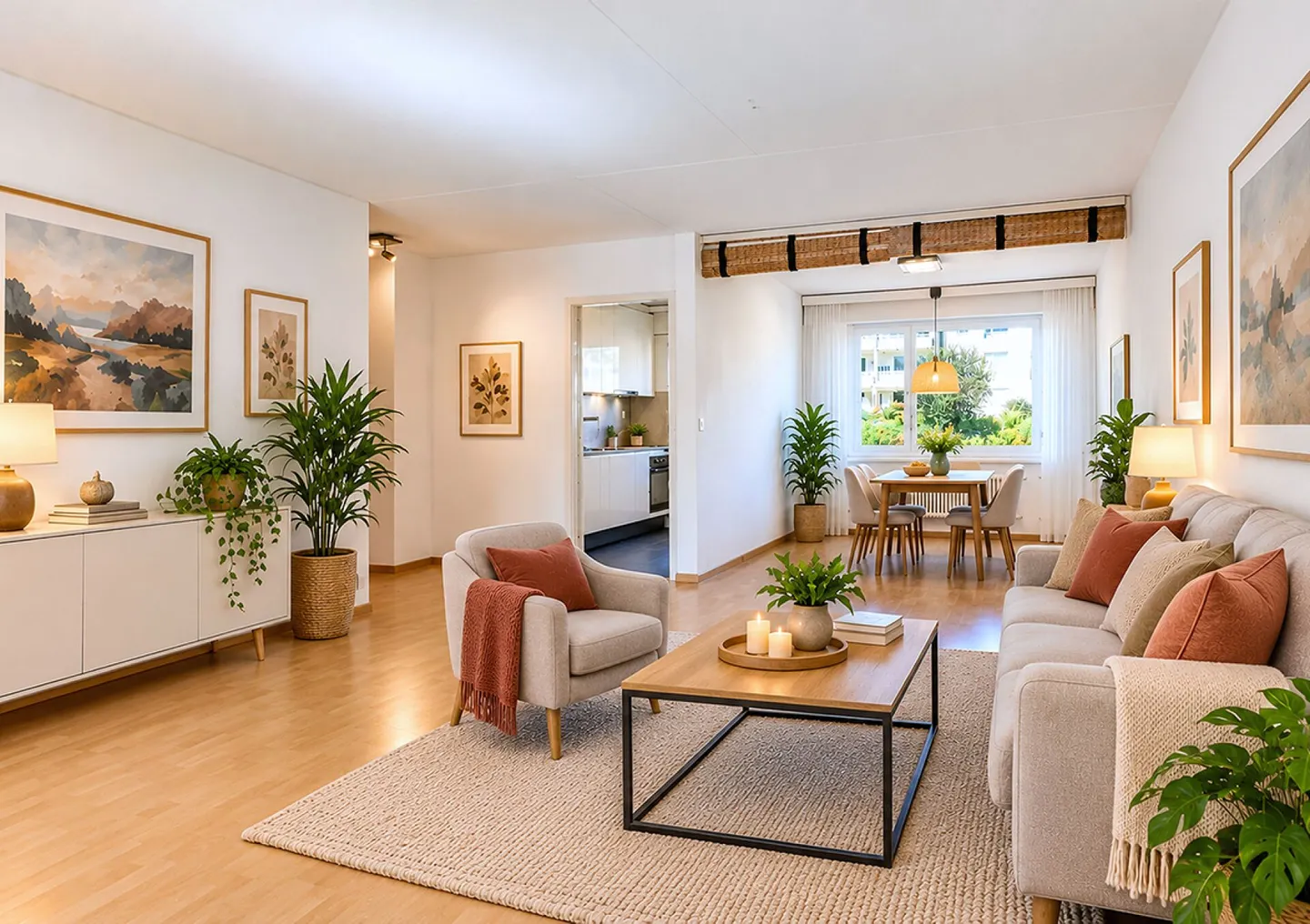 4.5-room apartment in a quiet location with a wonderful view of greenery - Photo 3 of 9
