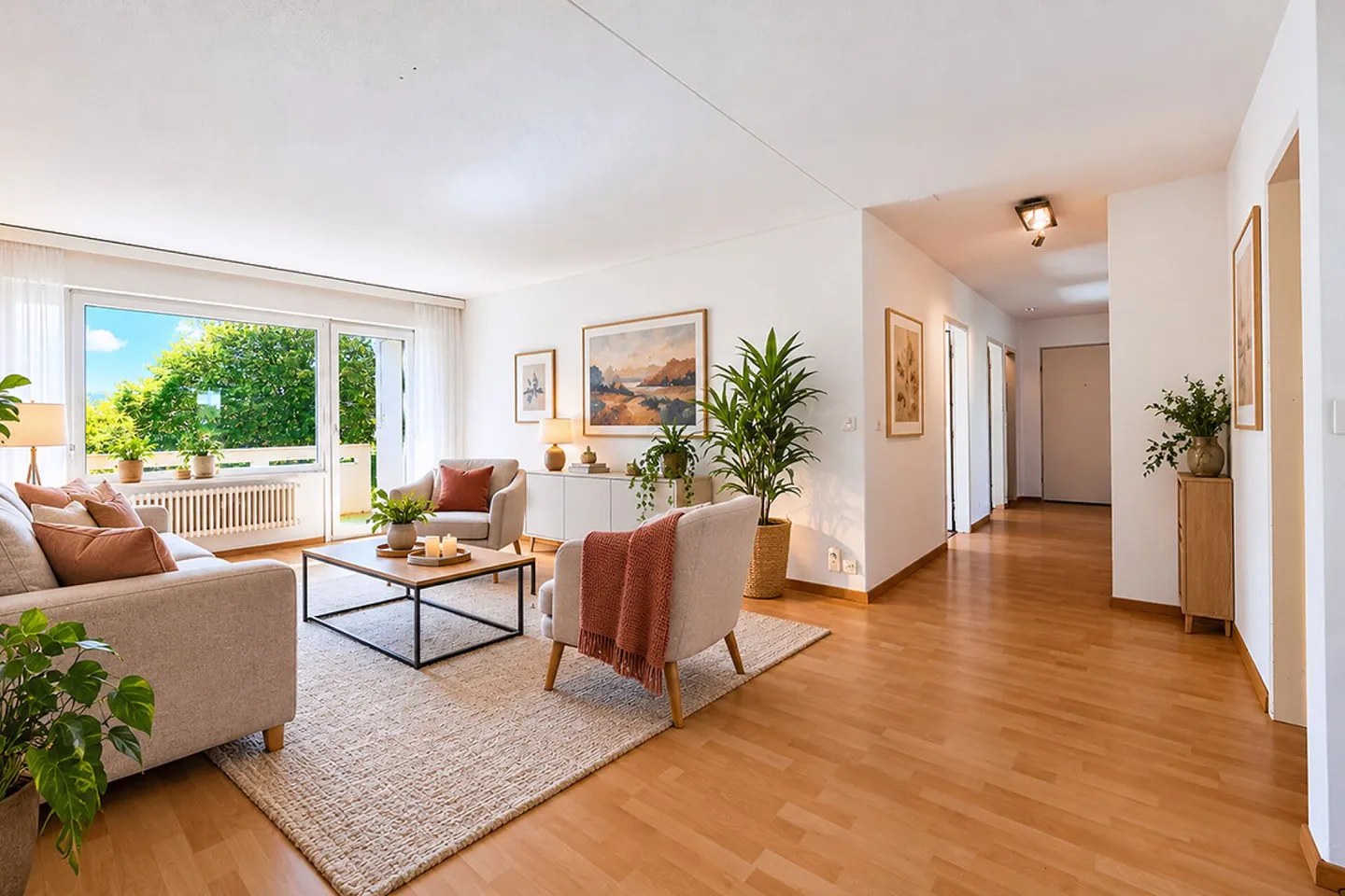 4.5-room apartment in a quiet location with a wonderful view of greenery - Photo 1 of 9