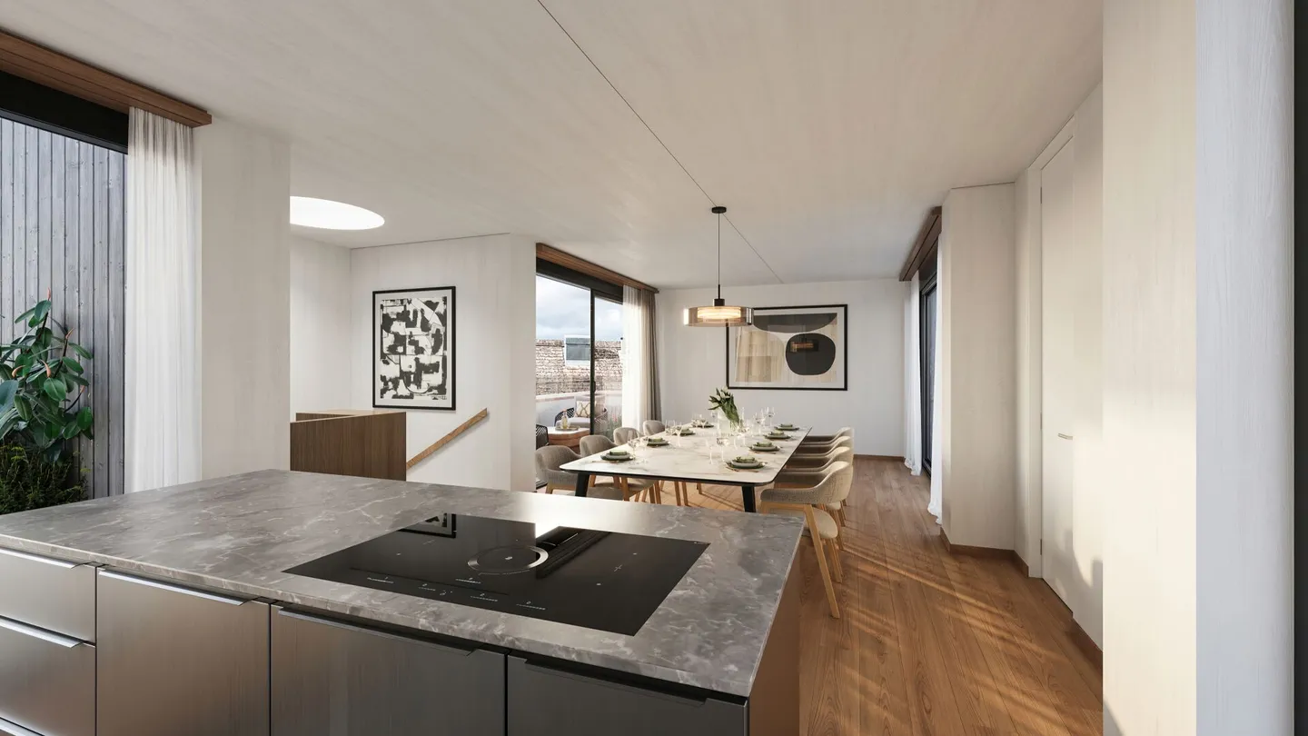 Duplex esclusivo in città (appartamento attico, 4.5 stanze) - Foto 1 di 4