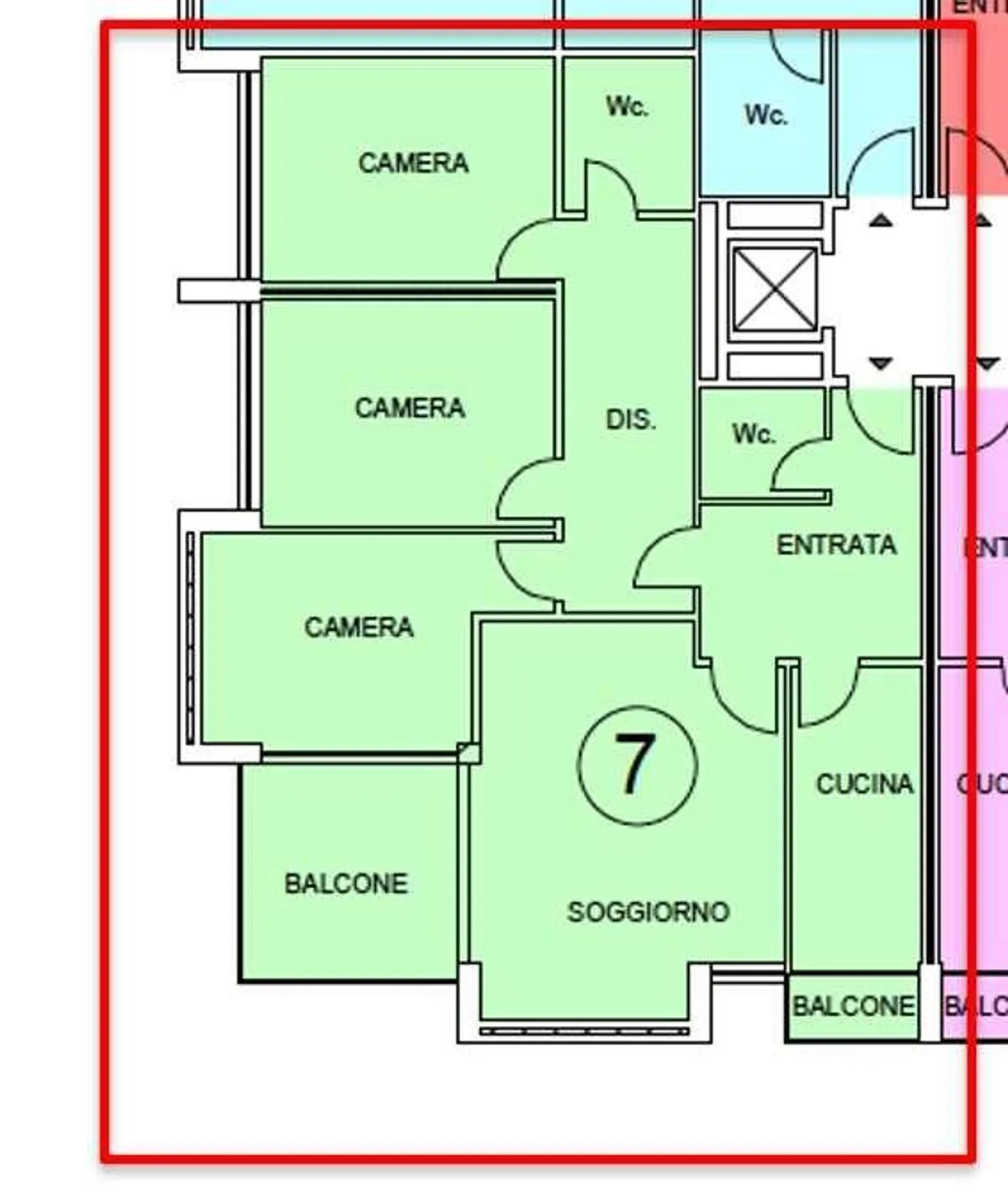 LUGANO: APPARTAMENTO LUMINOSO DI 4,5 LOCALI DA RISTRUTTURARE NEL CENTRO CITTADINO - Foto 11 di 11