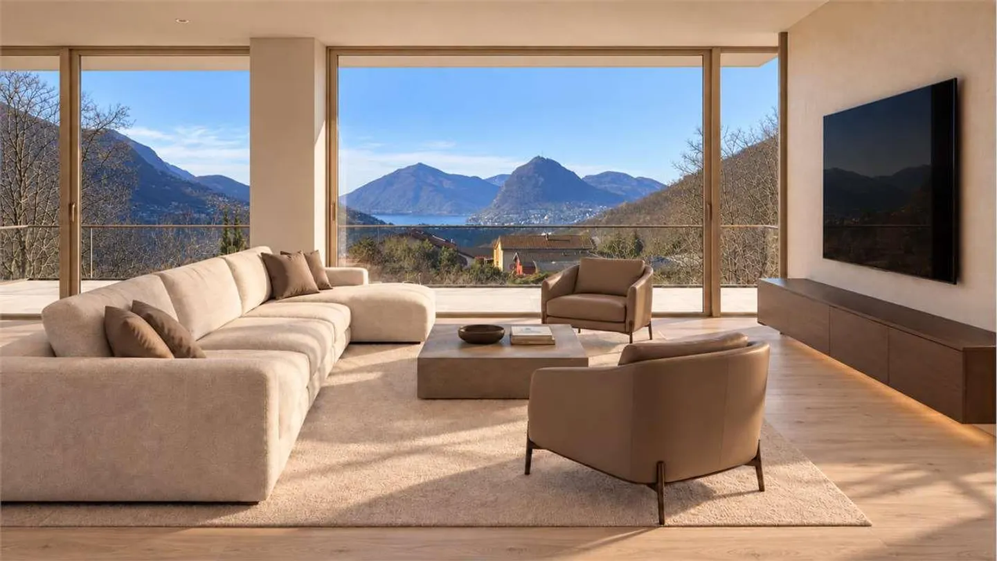 Lugaggia - Penthouse exclusif de 4,5 pièces avec grande terrasse - Photo 1 sur 11