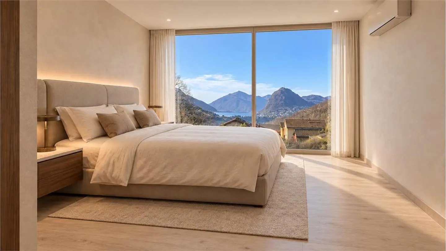 Lugaggia - Penthouse exclusif de 4,5 pièces avec grande terrasse - Photo 4 sur 11