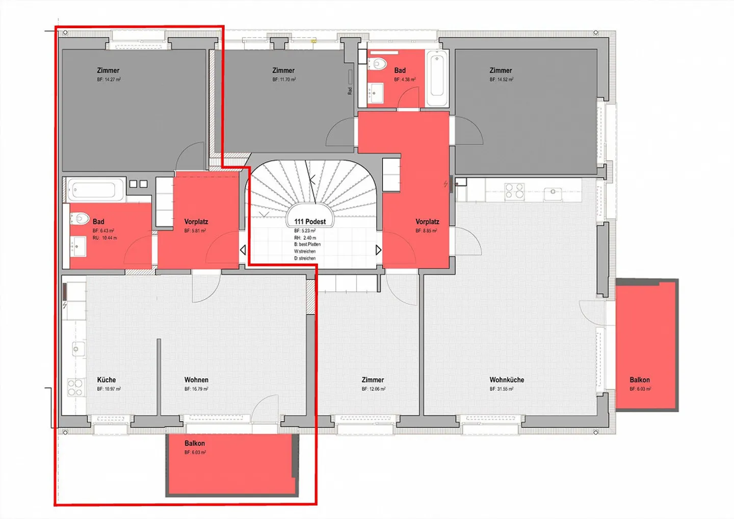 Appartement unique de 2,5 pièces près de la ville - Photo 11 sur 11