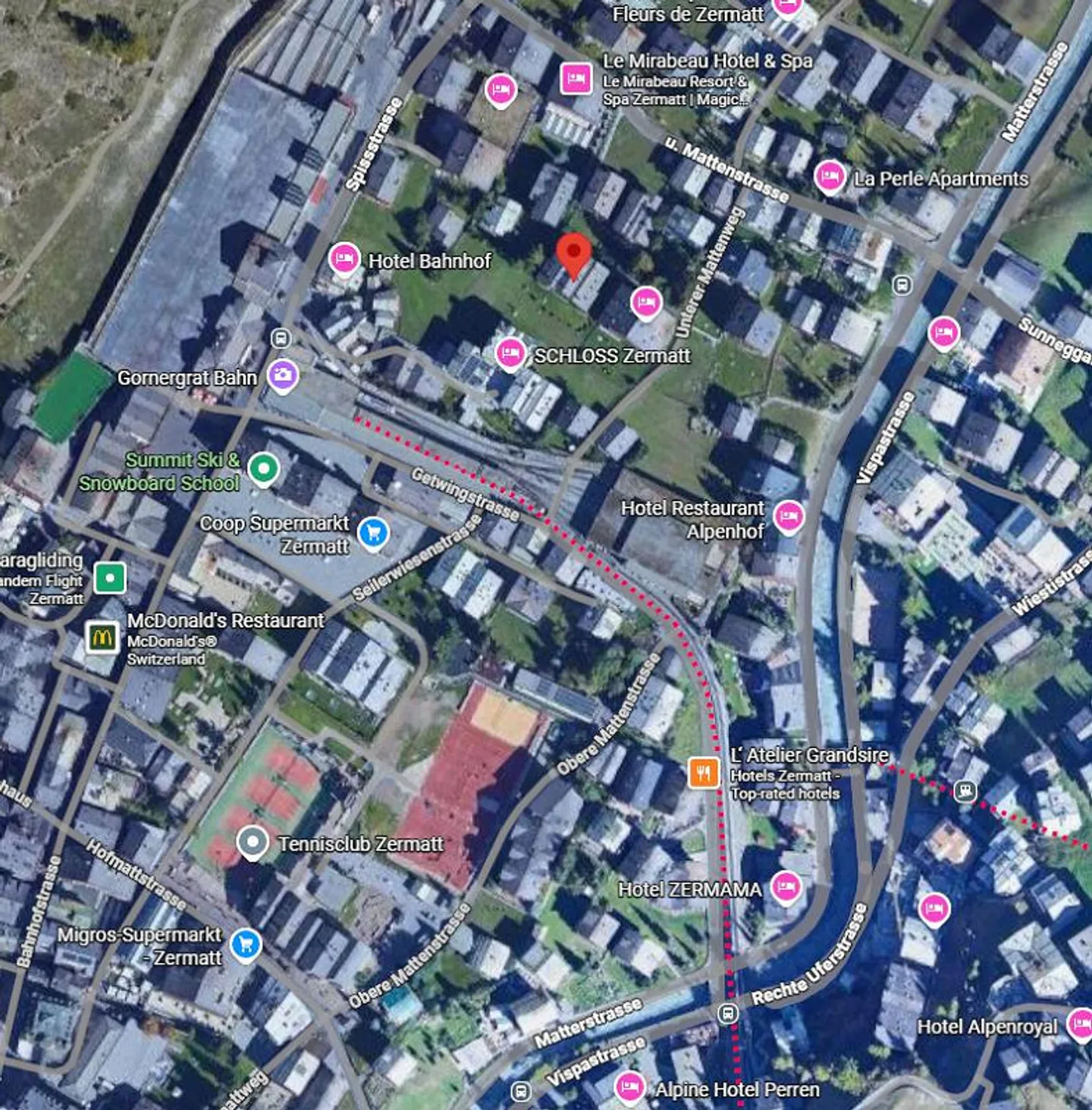 Appartement secondaire de 4,5 pièces situé au centre avec vue sur le Cervin - Photo 11 sur 11