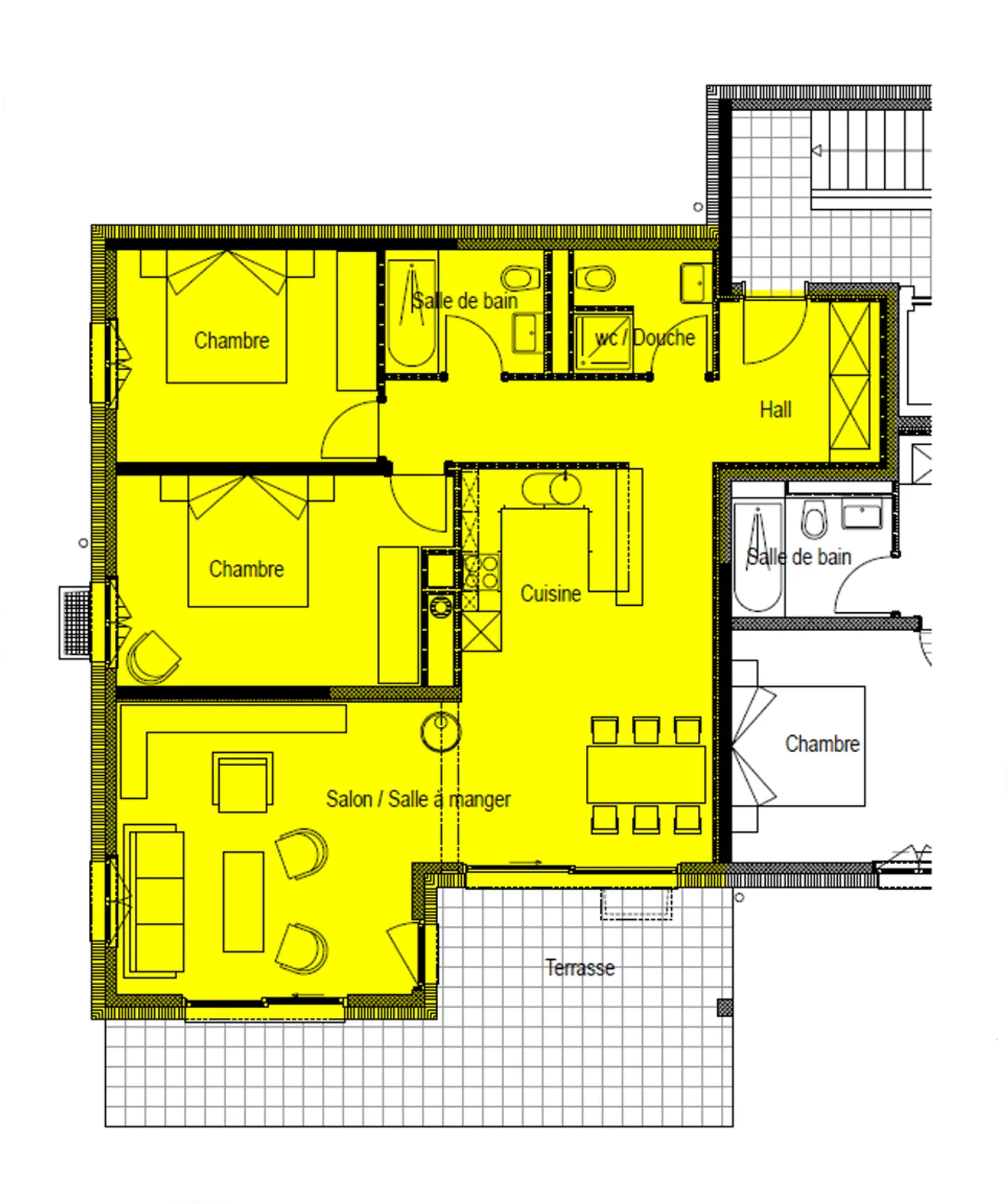 Magnifique appartement 3,5 pièces - balcon-terrasse-loggia - Evolène - 112 m2 - Photo 11 sur 11