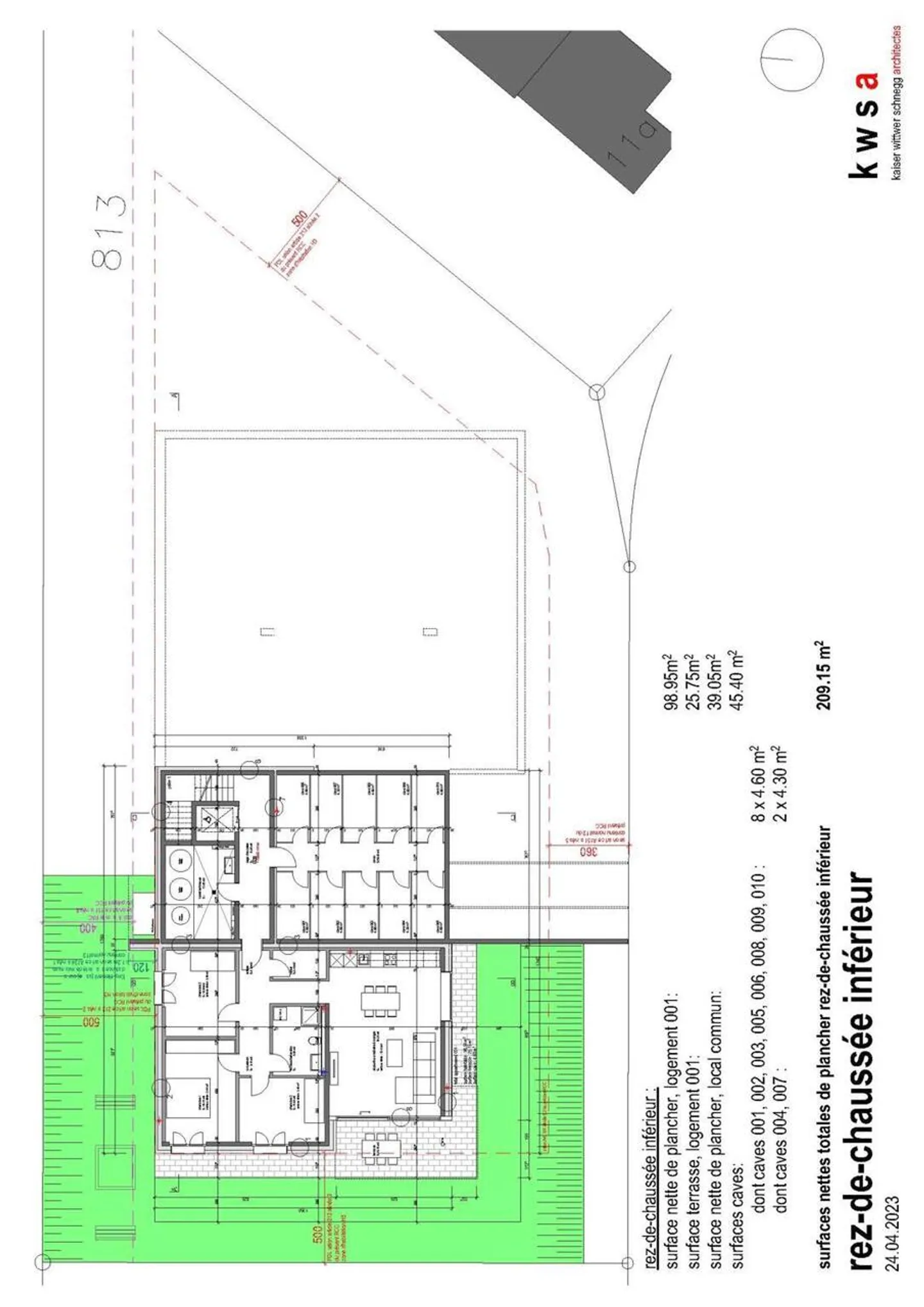 4,5 stanze con terrazza e giardino esclusivo - Foto 5 di 8